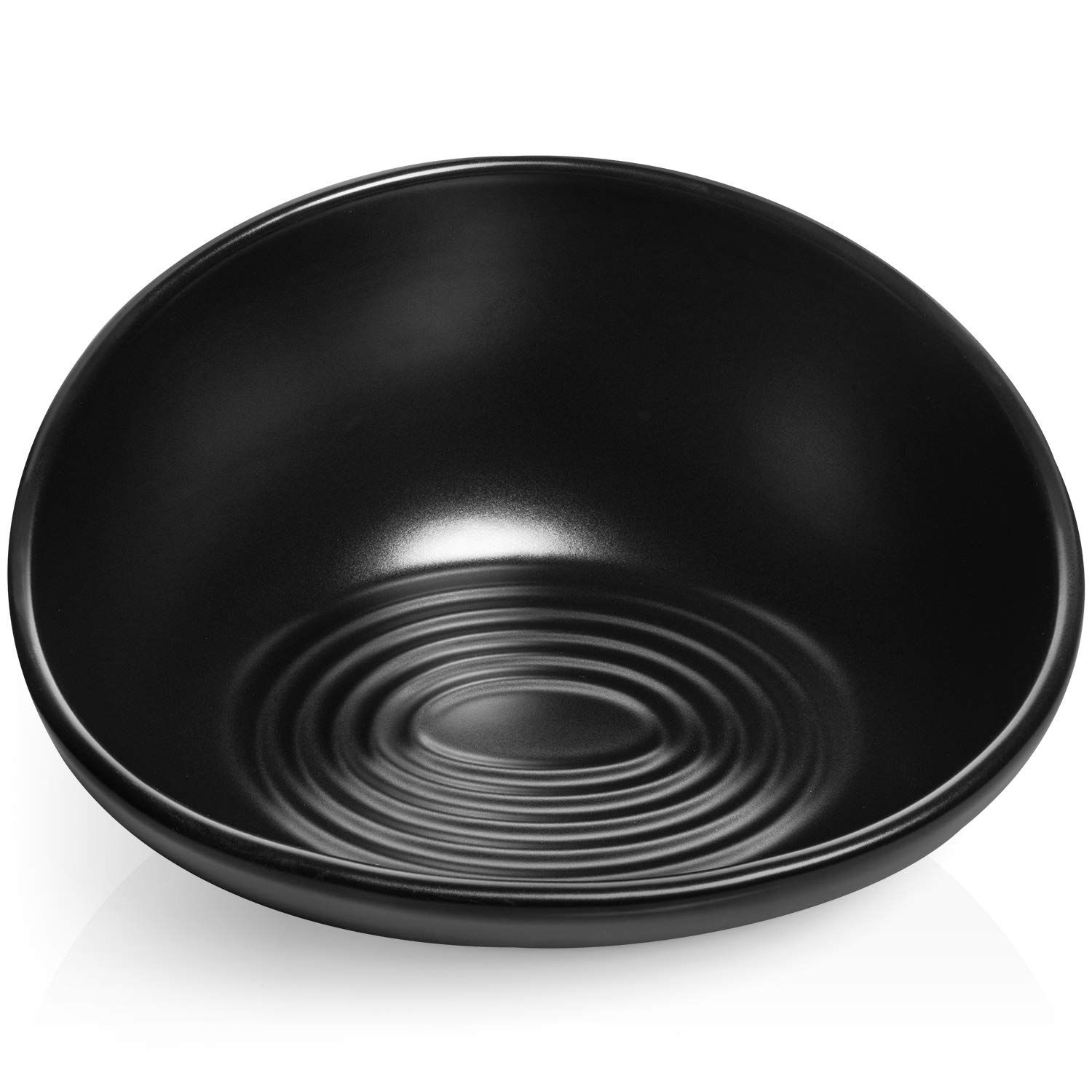 Premium Ceramic Cat Food & Water Bowl Set - Non-Slip, No Spill, Whisker-Friendly Design with Silicone Mat (High-Low, Black) - Perfect for Stress-Free Feeding at Home or Travel