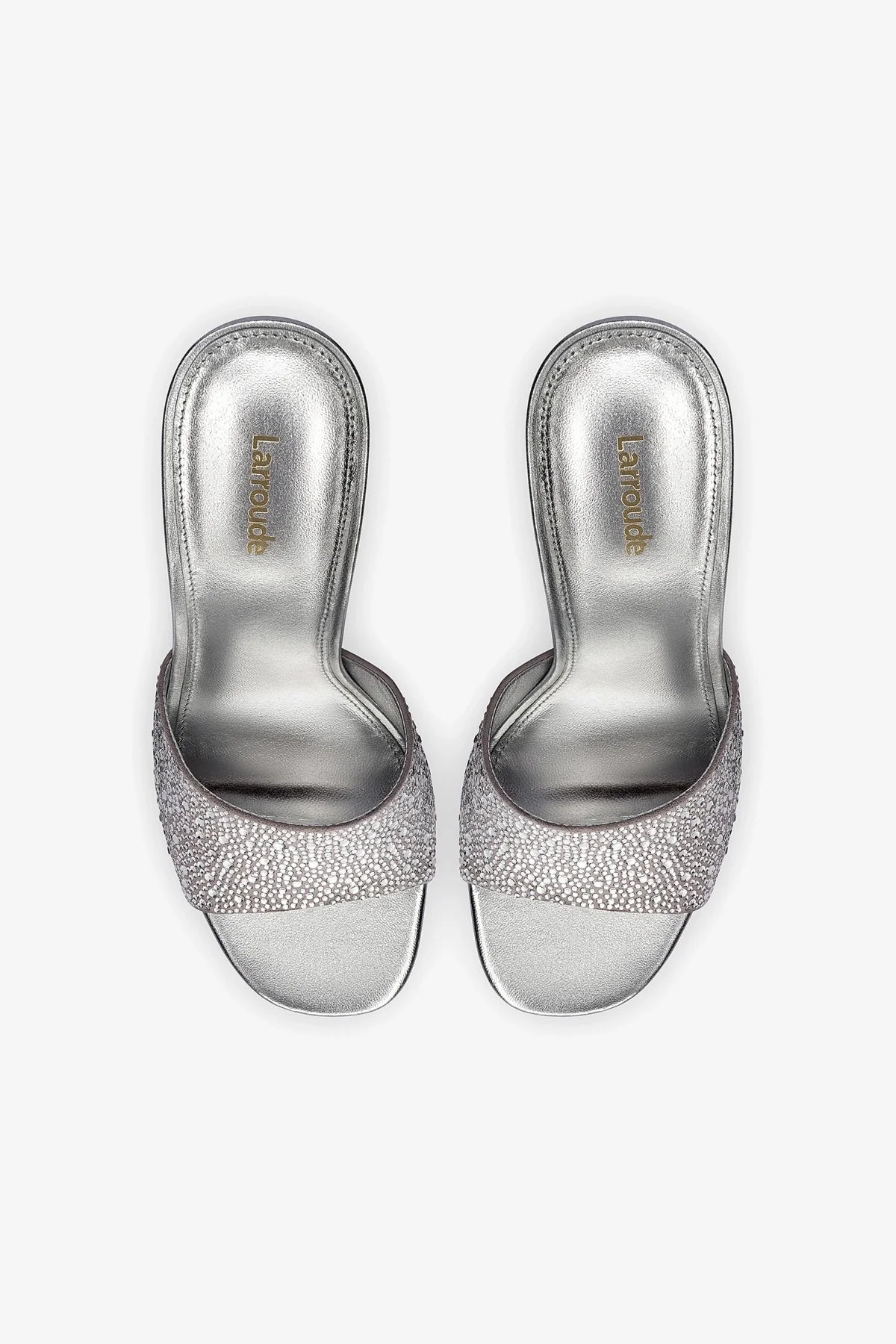 Colette Crystal Mule Shoes - Gray Suede Slip-On Loafers for Women | Comfortable & Stylish Casual Shoes for Work, Travel & Everyday Wear