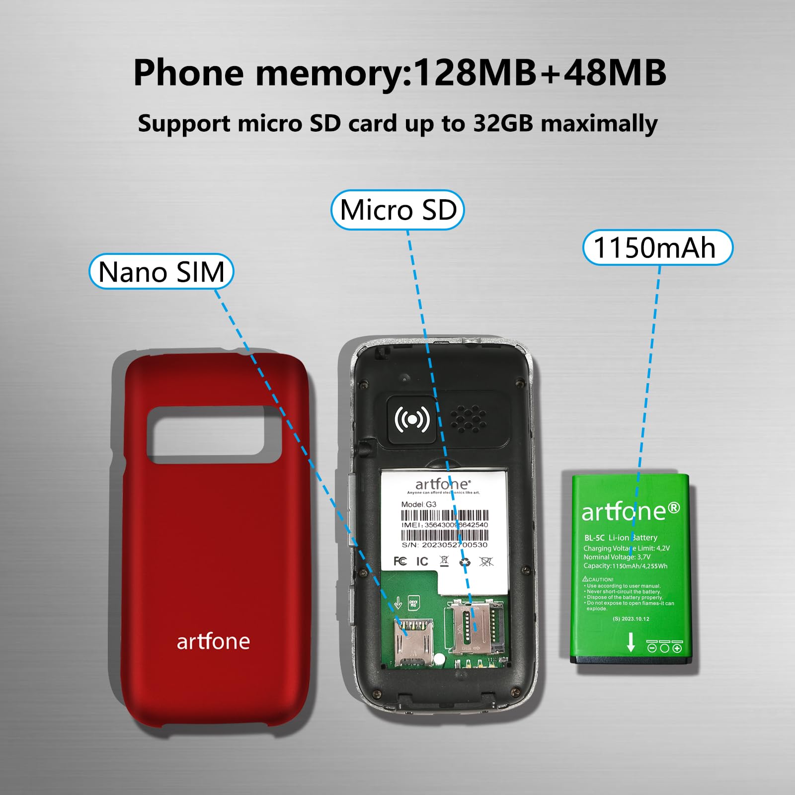 4G Unlocked Foldable Flip Phone for Seniors - SOS Emergency Button, Camera, FM Radio, Flashlight & Charging Dock - Simple Basic Mobile Phone for Elderly (Red) - Perfect for Emergency Calls, Outdoor Activities & Daily Communication