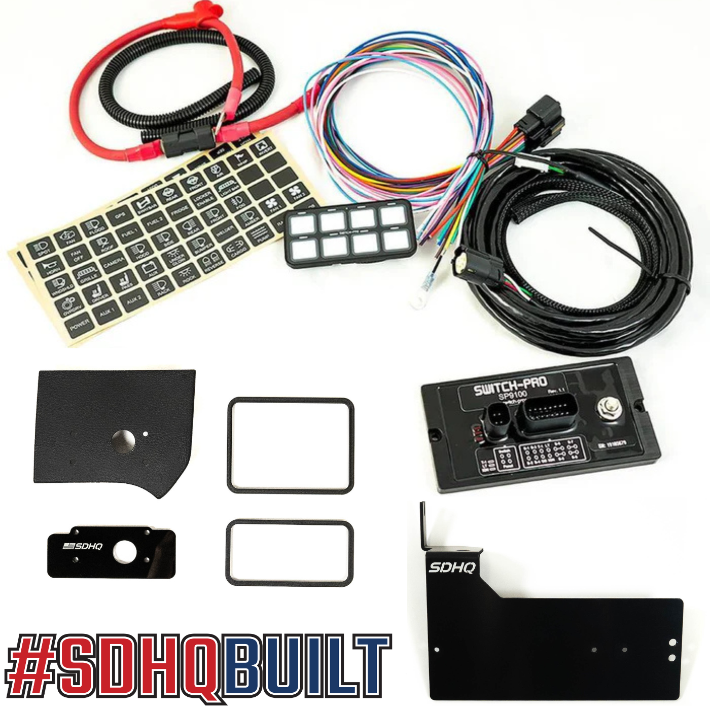 2019-2025 Ram 2500/3500 Heavy Duty SDHQ Built Complete Switch Pros SP 9100 Kit - Off-Road Lighting & Accessory Control System for Truck Enthusiasts