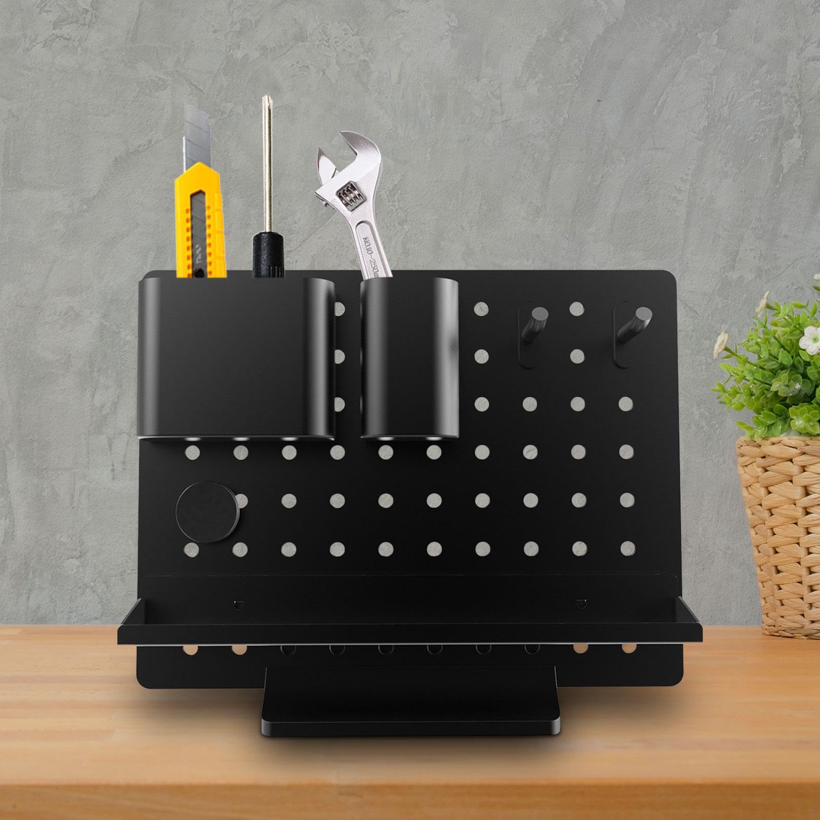 Metal Desk Organizer - Multifunctional Office & School Stationery Storage Box, Pen Holder for Pencils, Clips & Supplies | Perfect for Home, Office & Classroom Organization