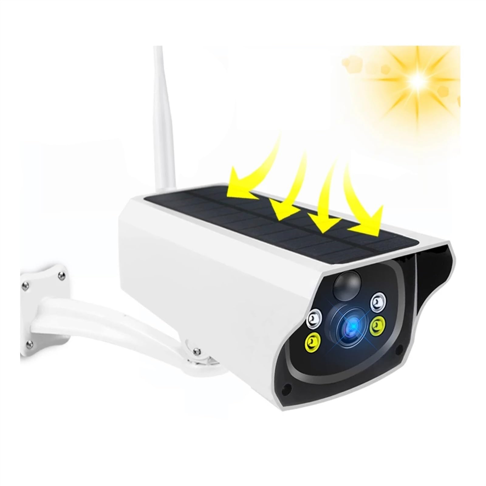 4G Solar Powered Security Camera 1080P HD with Night Vision, PIR Motion Detection & Waterproof - Wireless Outdoor Surveillance for Home, Farm, and Business (Includes 32GB Storage)