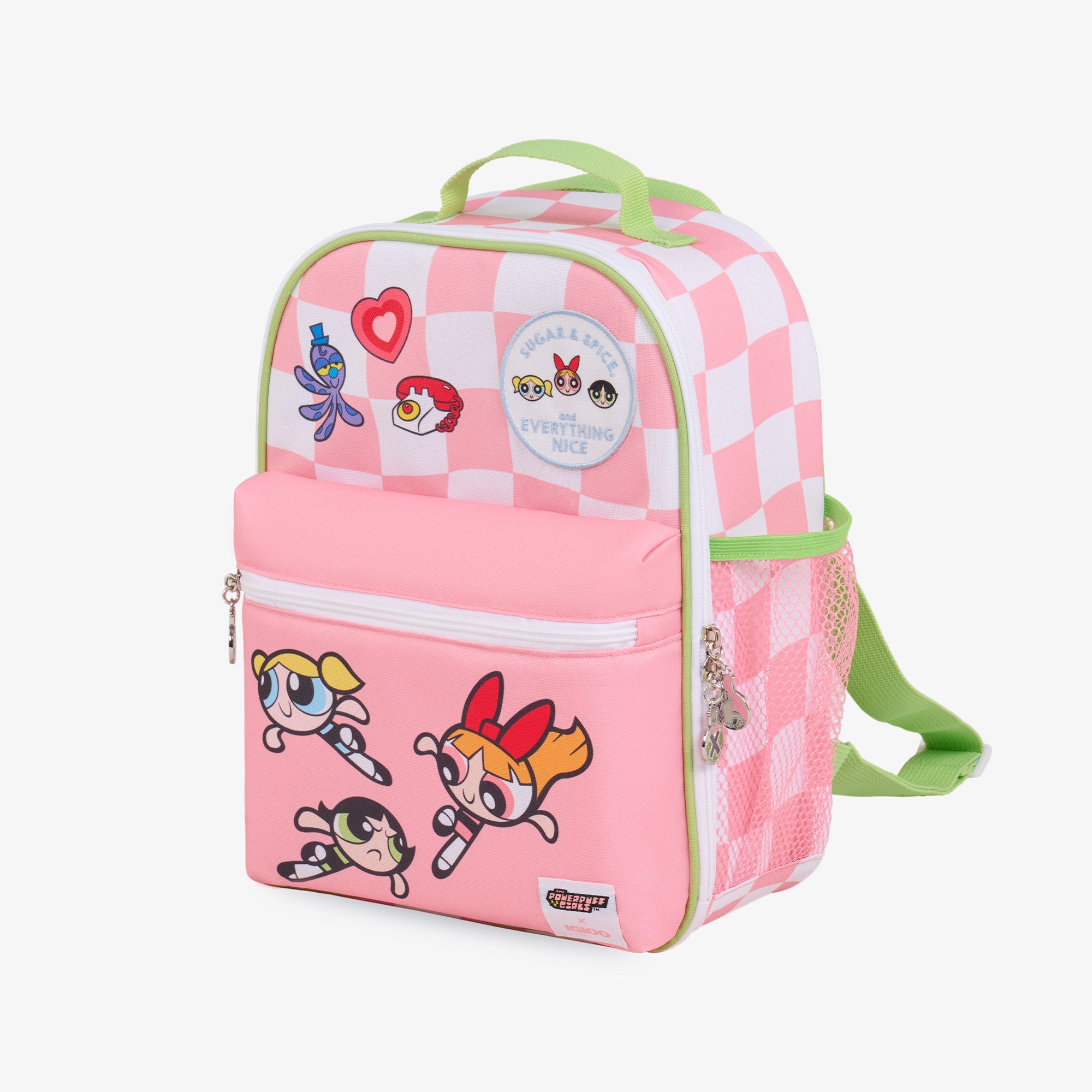 The Powerpuff Girls Mini Convertible Backpack Cooler for Kids - Insulated Lunch Bag & Picnic Tote - Perfect for School, Travel & Outdoor Adventures