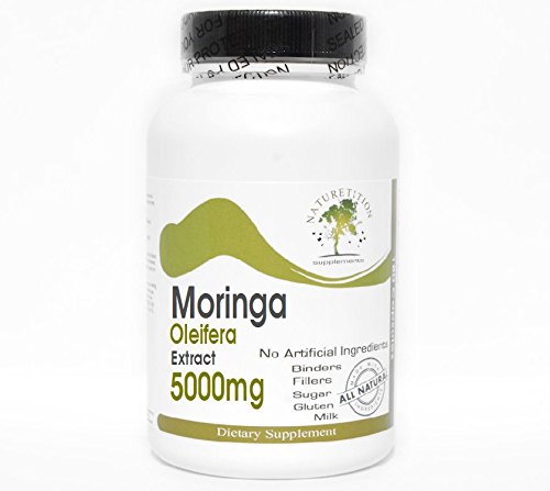 Organic Moringa Oleifera Extract 5000mg - 90 Vegan Capsules | Pure & Natural Dietary Supplement | Energy Boost & Immune Support for Men & Women | Perfect for Daily Wellness Routine & Active Lifestyle