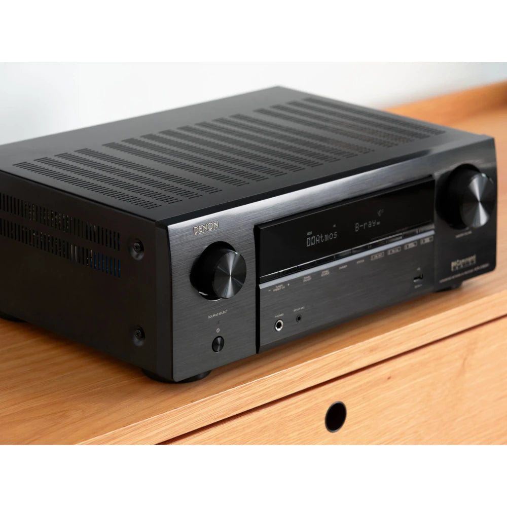 Denon AVR-X1800H 7.2 Channel 8K Ultra HD AV Receiver with Dolby Atmos & Alexa Compatibility - Perfect for Home Theater & Gaming Setup