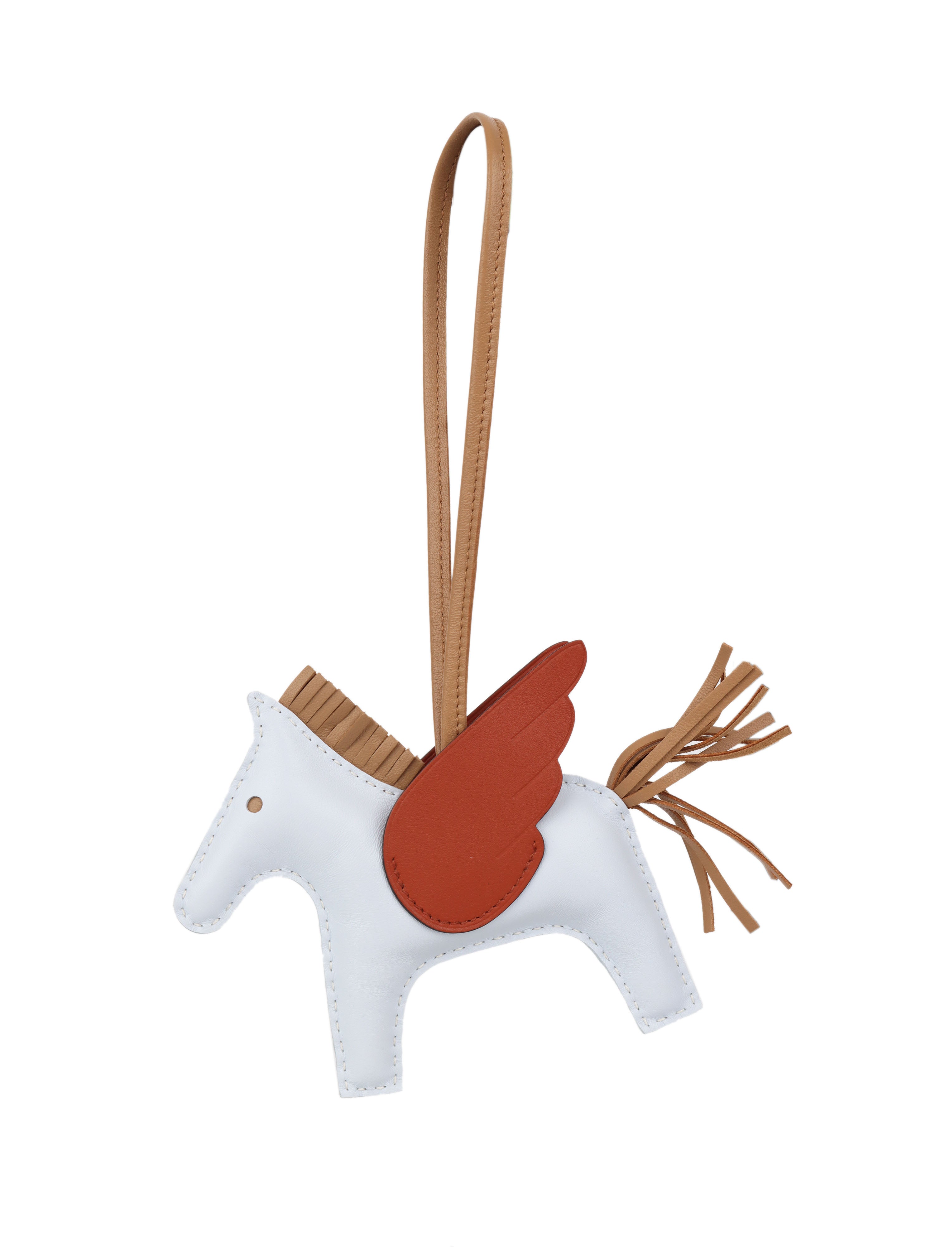 Authentic Hermes Blue Brume Rodeo Pegase MM Charm - Luxury Horse Keychain for Bags & Accessories | Perfect Gift for Fashion Lovers & Handbag Enthusiasts