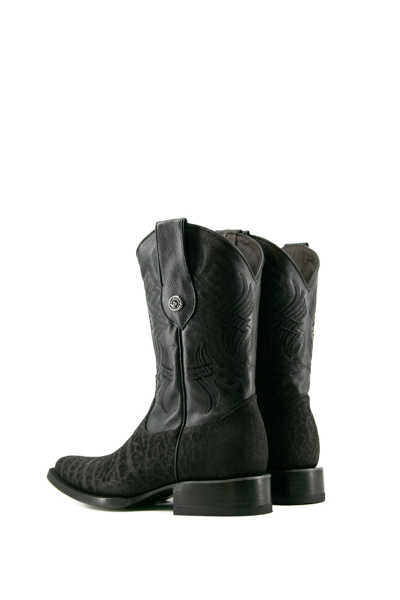 Texas Bull Neck Rodeo Cowboy Boots - Genuine Leather Western Riding Boots for Men & Women | Perfect for Rodeo, Country Dancing & Outdoor Adventures