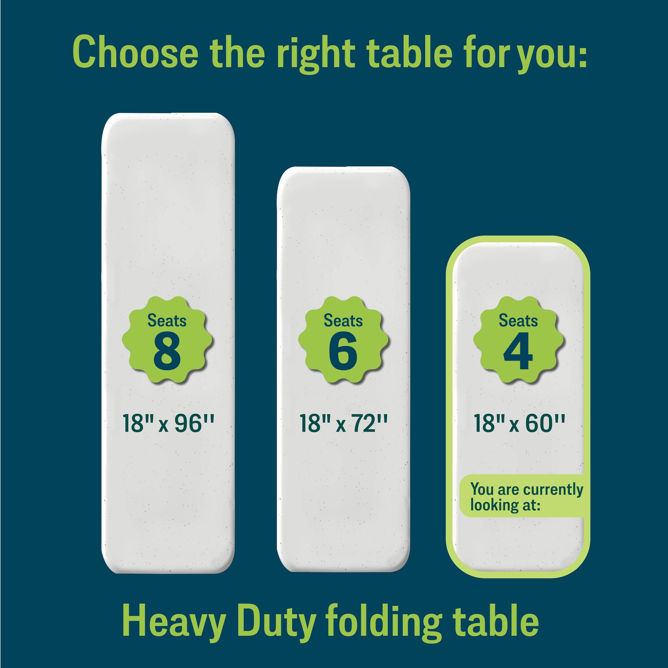 National Public Seating 18x60 Inch Heavy Duty Folding Table - Portable Lightweight Conference Table for Office, Seminar, Training Room - Indoor Outdoor Use - Speckled Gray Finish | Perfect for Business Meetings, Classroom Activities & Outdoor Events