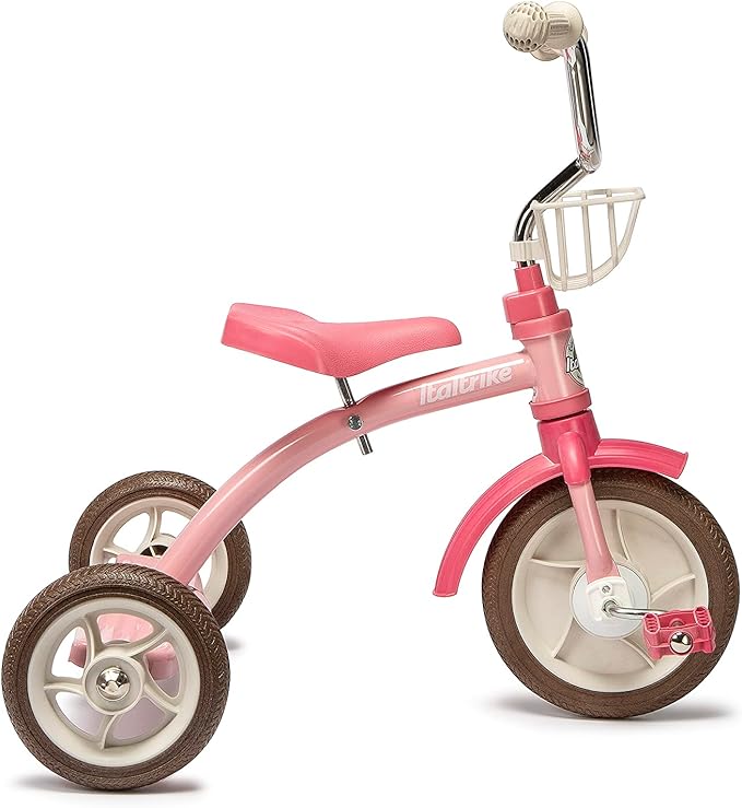 Italtrike Super Lucy Tricycle for Kids - 3-Wheel Ride-On Toy with Adjustable Seat for Ages 2-5 Years | Outdoor & Indoor Play, Backyard Fun, Preschool Activity