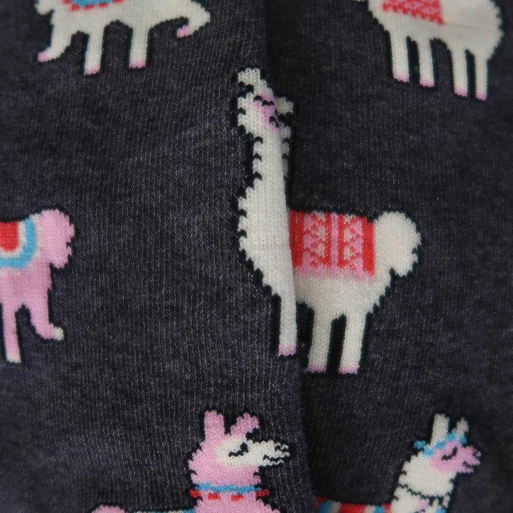 Premium Women's Comfort Llama Socks - Soft & Warm Alpaca Wool Blend for Size 4-10 | Cozy Homewear, Winter Gifts & Holiday Stocking Stuffers