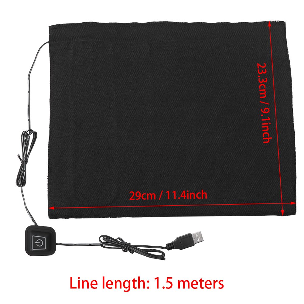 USB Electric Heating Cloth - 5V DC Waist Warmer & Pet Heating Pad for Winter, Outdoor Activities & Pain Relief - Soft & Adjustable Temperature Control