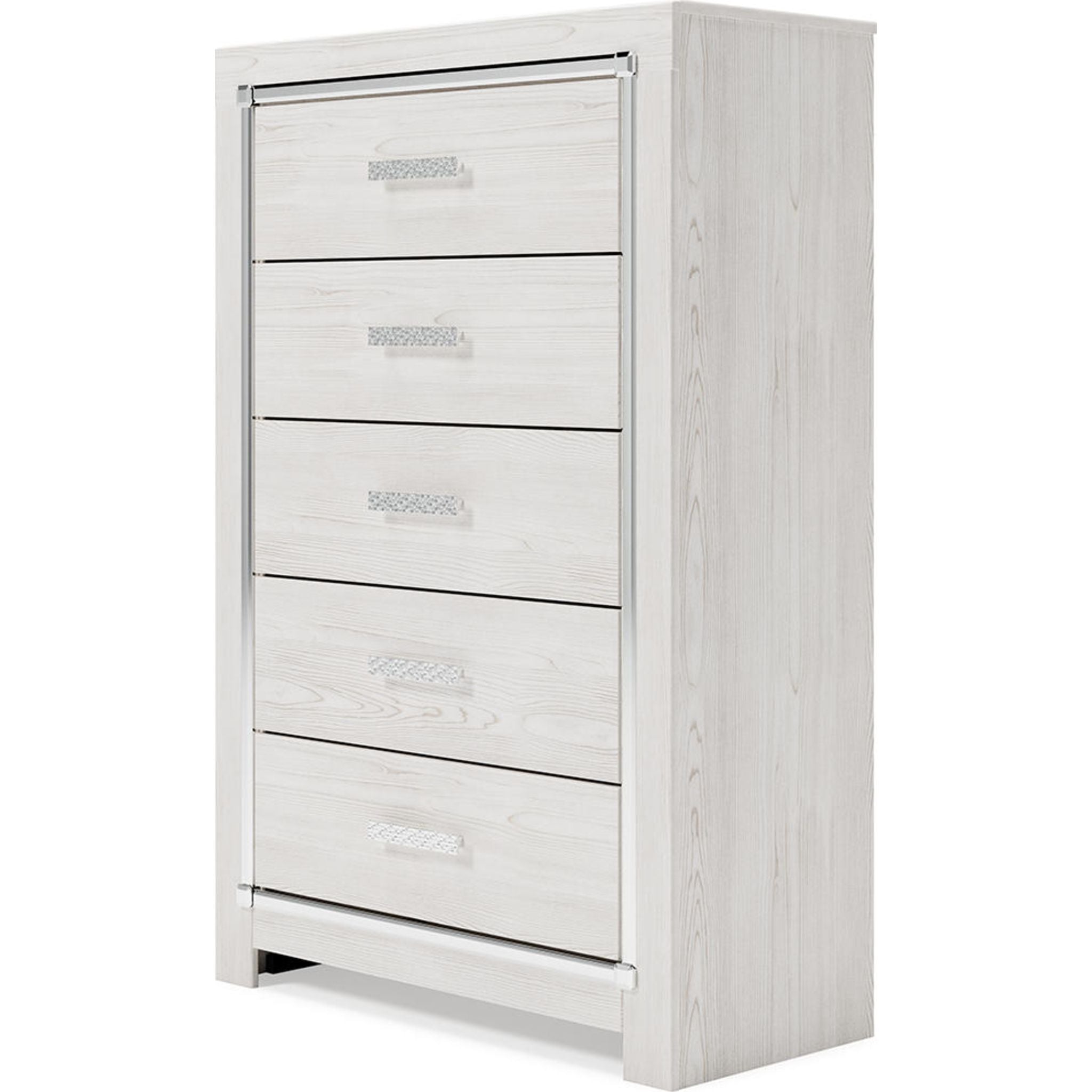 Altyra White Chest - Stylish and Durable Storage Solution for Bedroom, Living Room, or Office Organization