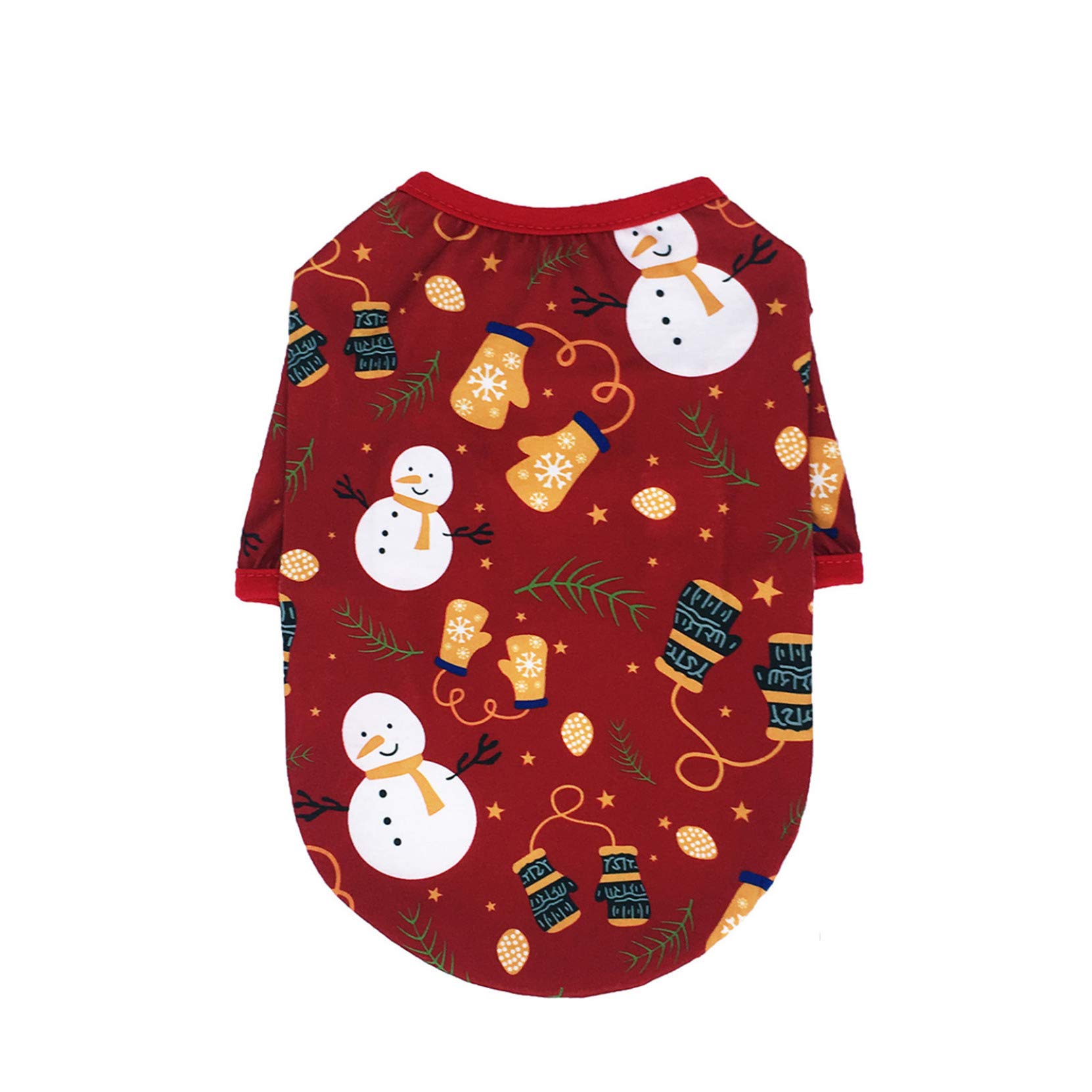 Premium Christmas Dog Clothes - Cute Cartoon Pet Vest & Shirt Costume for Small Dogs & Puppies | Holiday Outfit for Festive Parties & Family Photos
