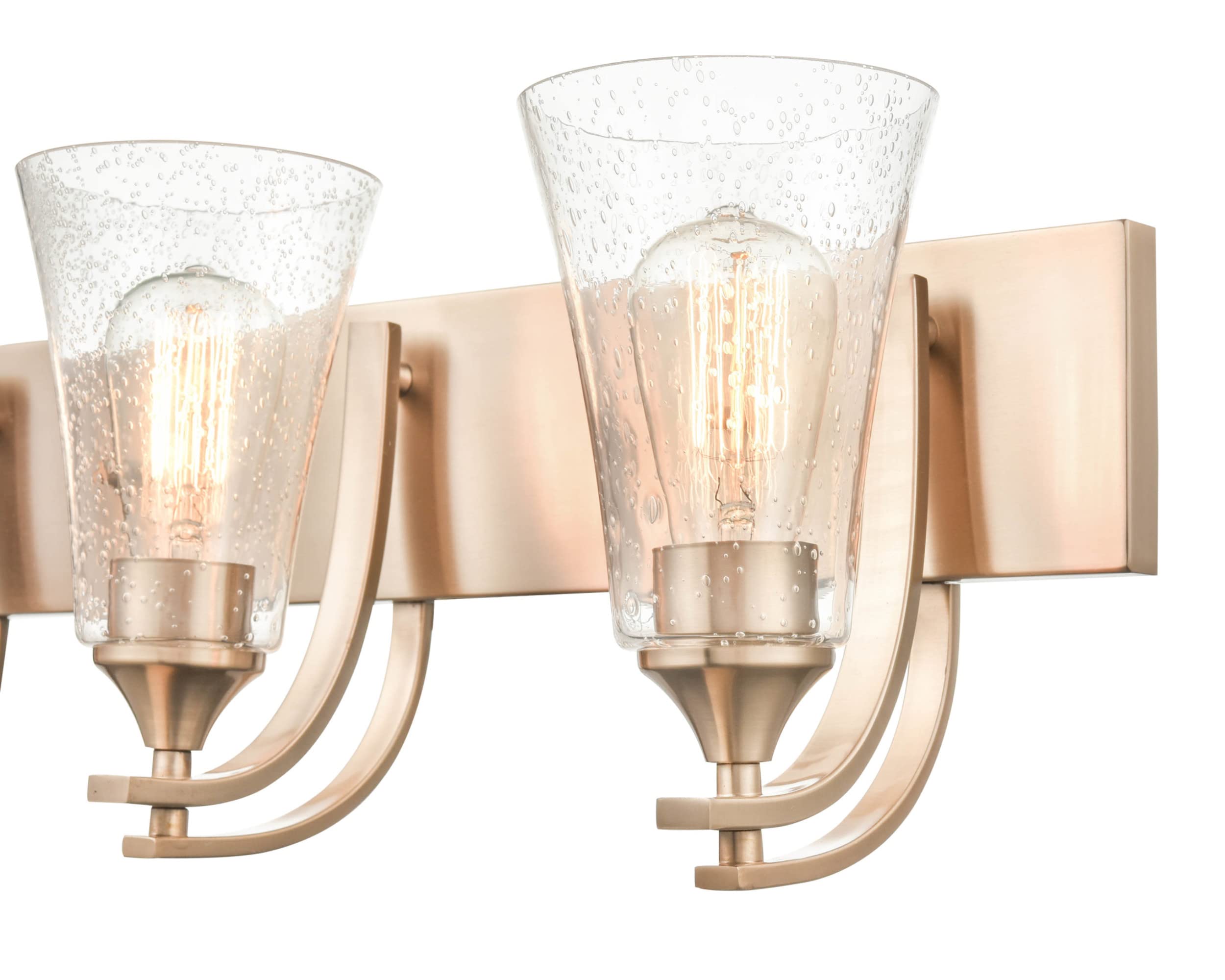 Millennium Lighting Natalie Metal 3-Light Bathroom Vanity Light Fixture - Matte Black Finish for Modern Bathroom, Powder Room or Dressing Area