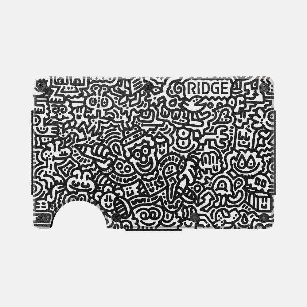 The Ridge Wallet - Slim Minimalist RFID Blocking Front Pocket Wallet for Men | Durable Aluminum & Carbon Fiber | Perfect for Everyday Carry, Travel & Gifts