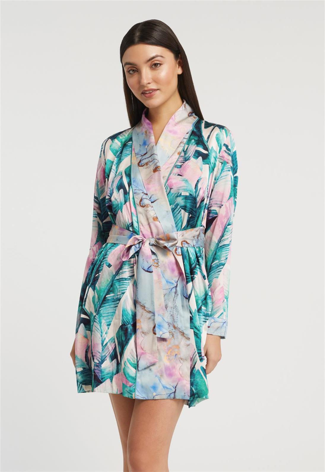 Beverly Hills Silk Cover Up By Inej - Luxury Women's Beach Kimono for Poolside, Vacation & Resort Wear