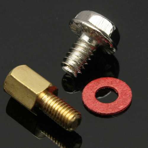 10x 6.5mm Brass Standoffs - 6-32 & M3 Threaded Spacers for PC Case & Motherboard Mounting - Perfect for Computer Builds, Electronics Projects, and DIY Hardware Assembly