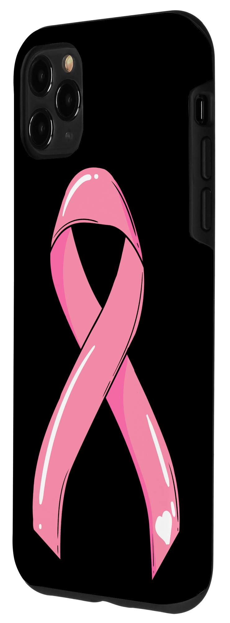 iPhone 11 Pro Max Case - Pink Breast Cancer Awareness Cover with Ribbon Design | Support Survivors & Fighters | Perfect for October Awareness Month & Daily Protection