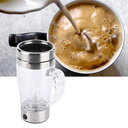 350ml Automatic Electric Self-Stirring Coffee Cup - Stainless Steel Mixing Mug for Coffee, Tea & Hot Chocolate - Perfect for Office, Travel & Home Use