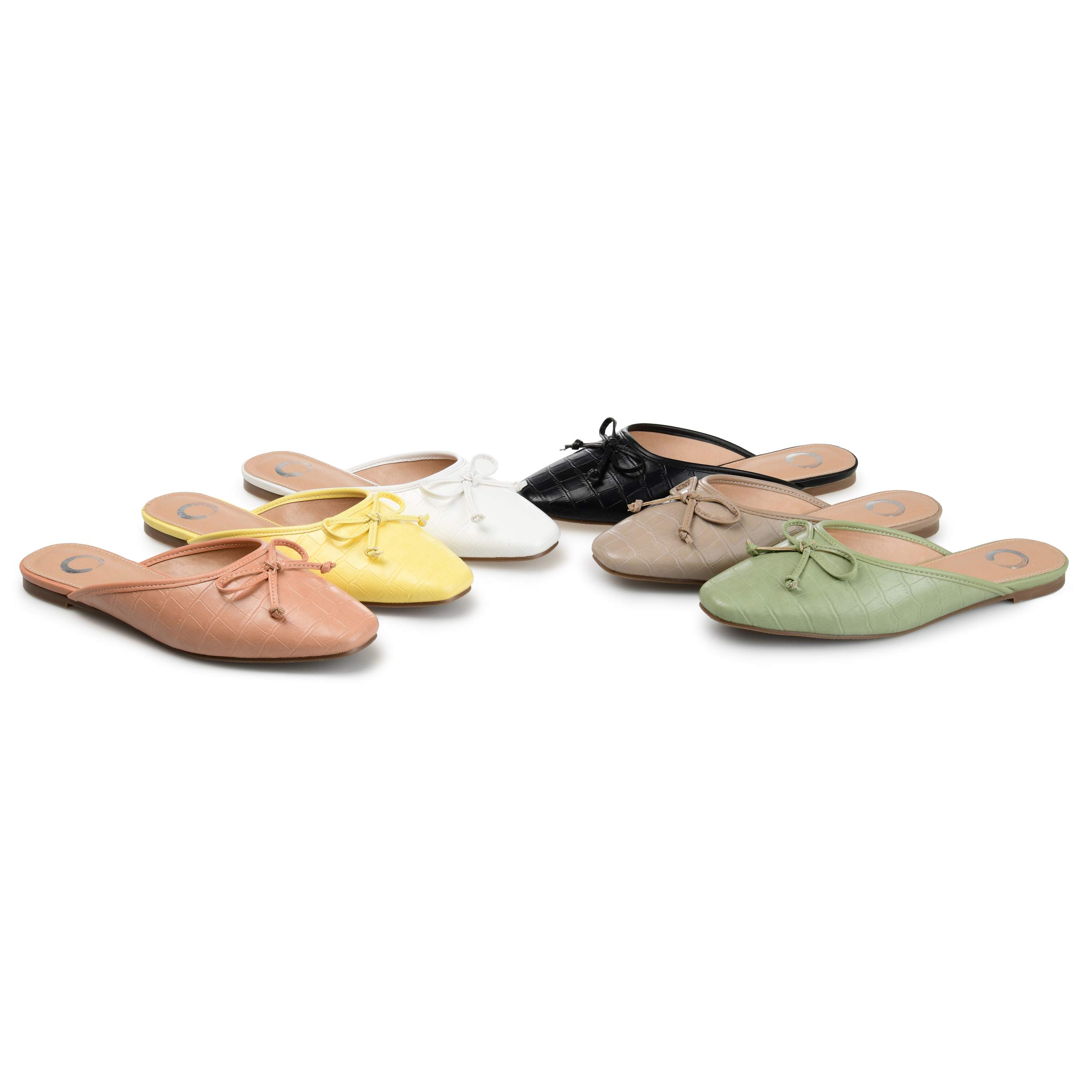 Journee Collection Women's Comfortable Ballet Flats - Lightweight Slip-On Shoes for Work, Travel & Everyday Wear