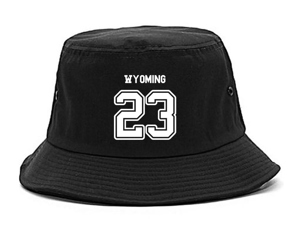 Wyoming Cowboys 23 Team State Jersey Bucket Hat - Adjustable Cotton Baseball Cap for Men & Women - Perfect for Sports Games, Tailgating, and Outdoor Activities