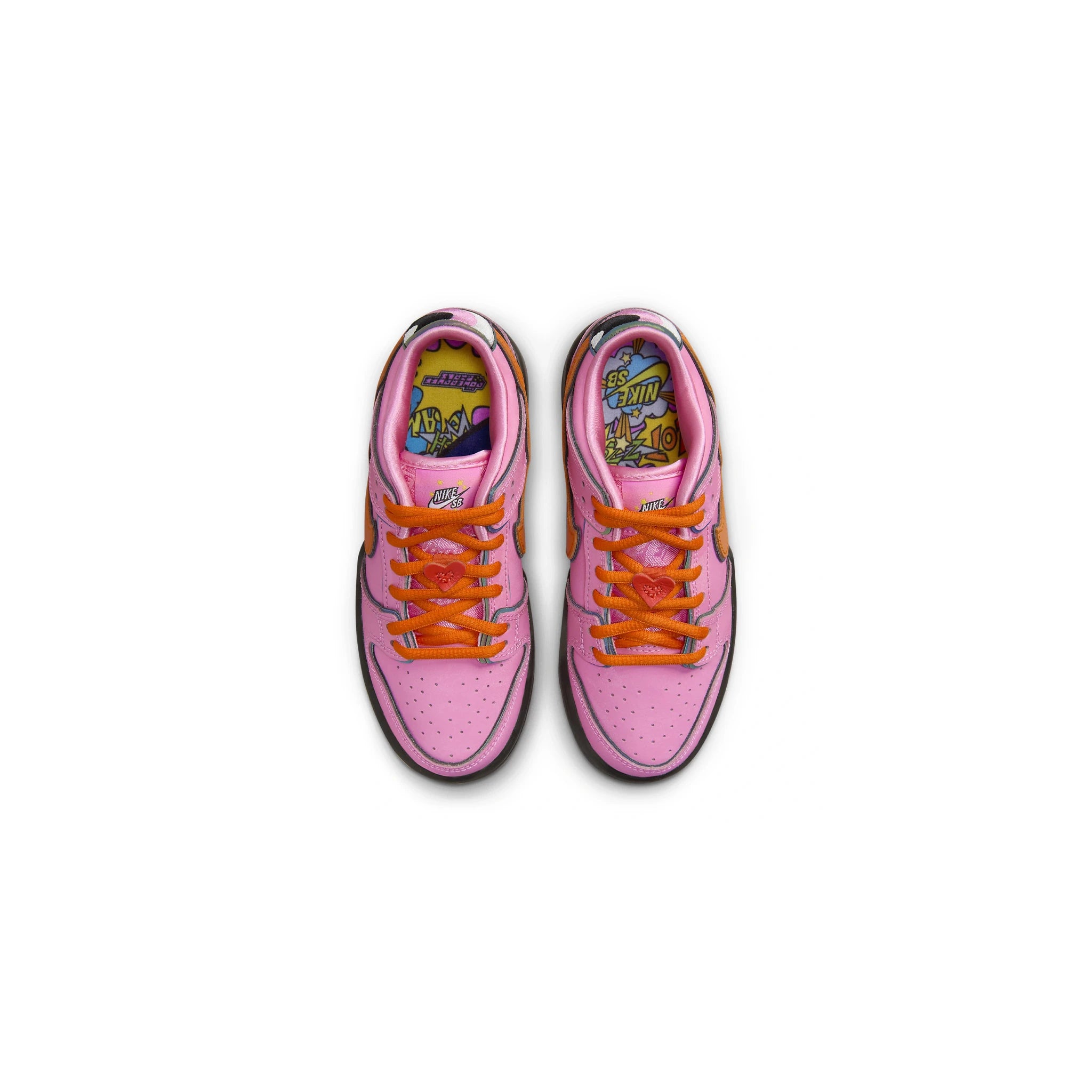Powerpuff Girls x Nike SB Dunk Low Blossom Sneakers for Kids - Cartoon Inspired Basketball Shoes for Girls - Perfect for School, Playground & Skateboarding