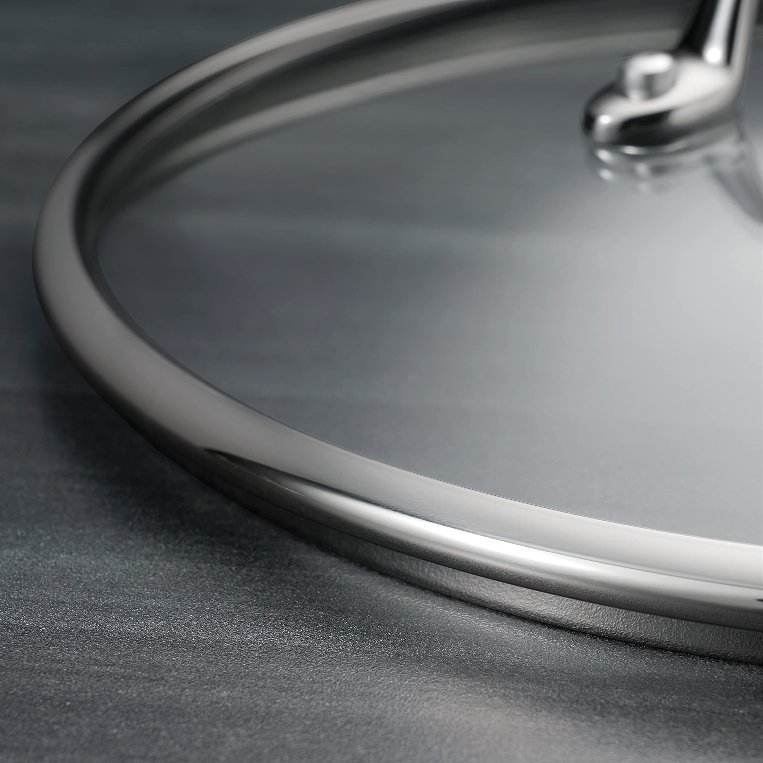Tramontina Tri-Ply Clad Stainless Steel 6-Quart Saute Pan with Glass Lid - Induction Ready, Dishwasher Safe, NSF Certified Cookware - Perfect for Sautéing, Frying & Simmering - Made in Brazil