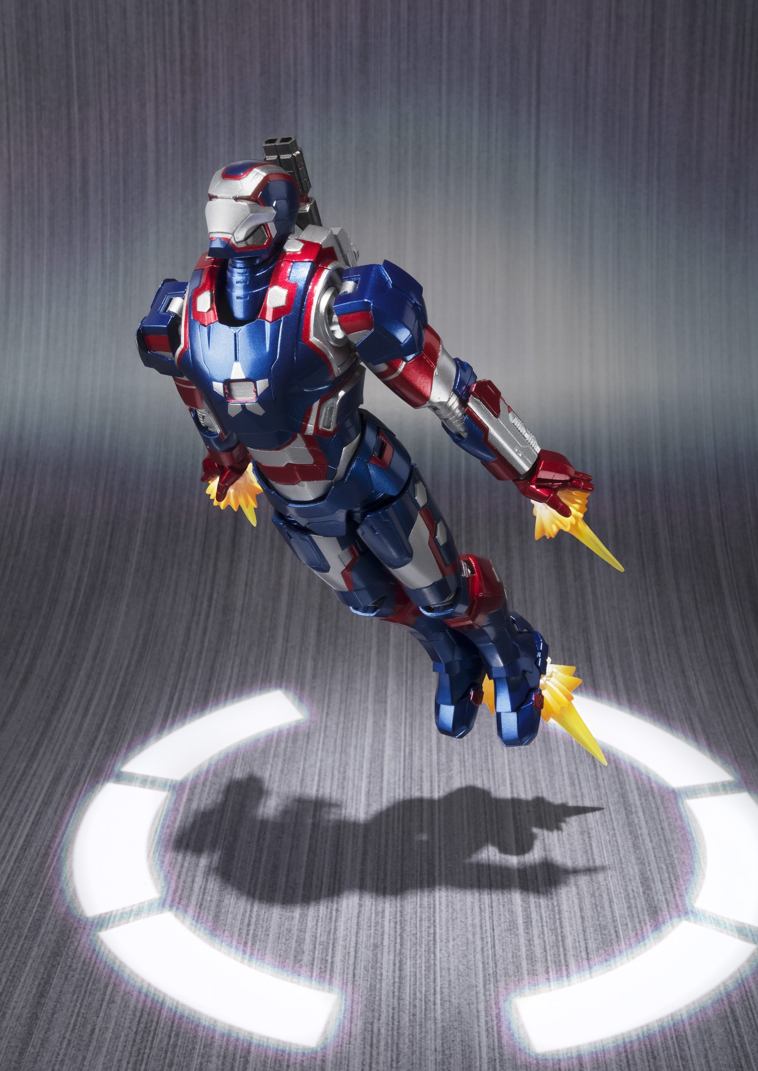 Bandai S.H. Figuarts Iron Patriot Action Figure from Iron Man 3 - Highly Detailed Collectible Toy for Marvel Fans | Perfect for Display, Photography, and Comic Conventions