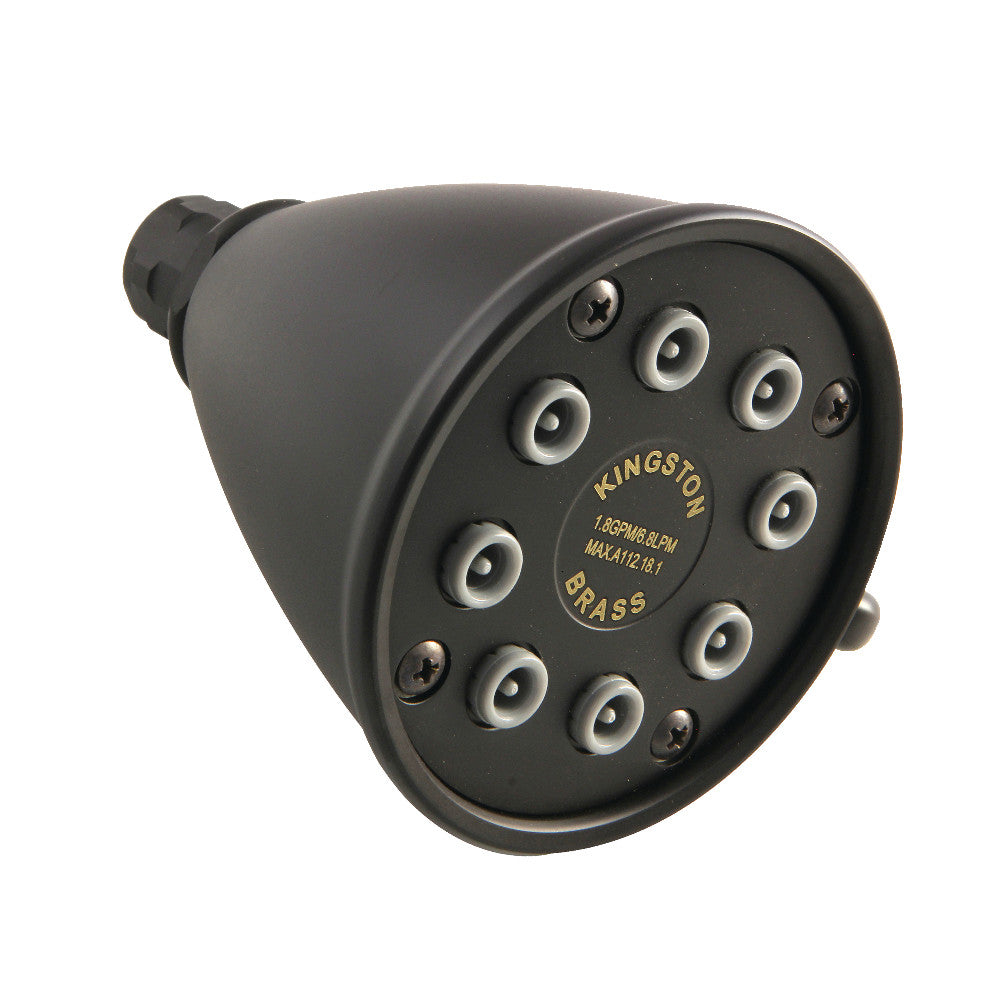 Kingston Brass K139A0MB Victorian Adjustable Jet Spray Shower Head - High Pressure Rainfall Showerhead with 6 Settings for Bathroom & Spa Relaxation