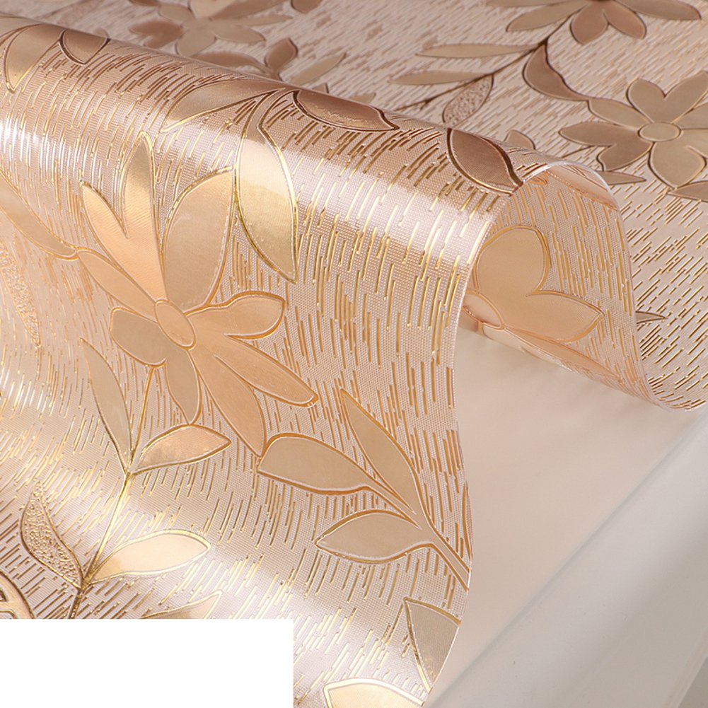 XKQWAN PVC Soft Glass Tablecloth - 80x120cm (31x47inch) Clear Crystal Placemat, Waterproof, Heat Resistant & Oil Proof Table Protector for Dining, Tea Party, Kitchen Countertop and Office Desk
