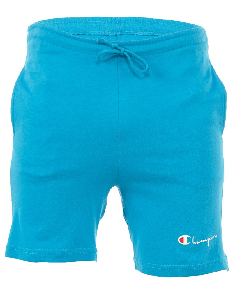 Champion Men's Cotton Drawstring Gym Shorts with Pockets - RN26094-BLUE Size L - Perfect for Workouts, Running & Casual Wear