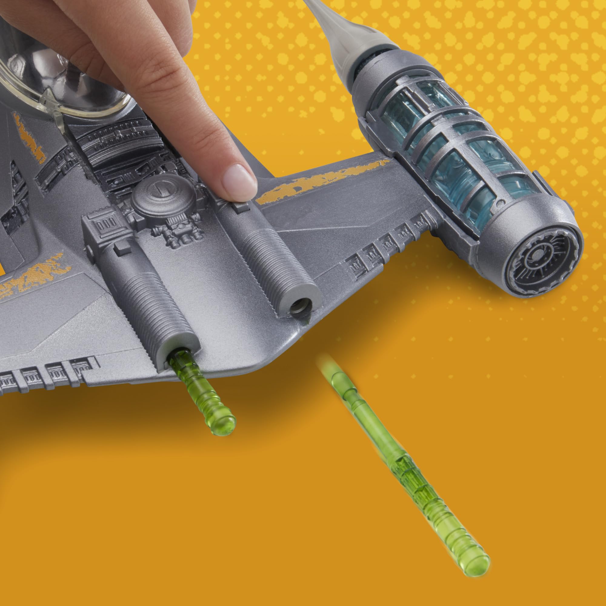 **Star Wars The Mandalorian N-1 Starfighter Toy Ship with 4-Inch Grogu & Mandalorian Action Figures – Epic Hero Series – Kids Toys for Ages 4+ – Perfect for Playtime, Collecting & Role-Playing Adventures**