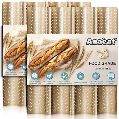 4 Loaves Pan, 2 Pack (Golden)