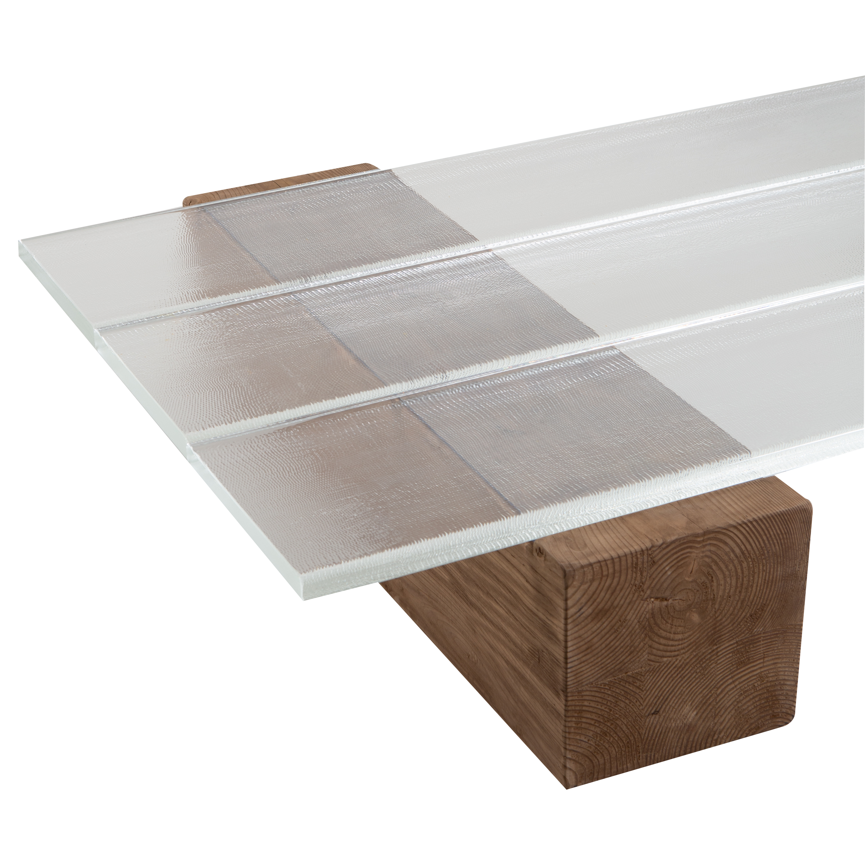 Modern Glass Top Icebeam Coffee Table - Stylish & Durable Living Room Centerpiece for Home Decor, Entertainment & Relaxation