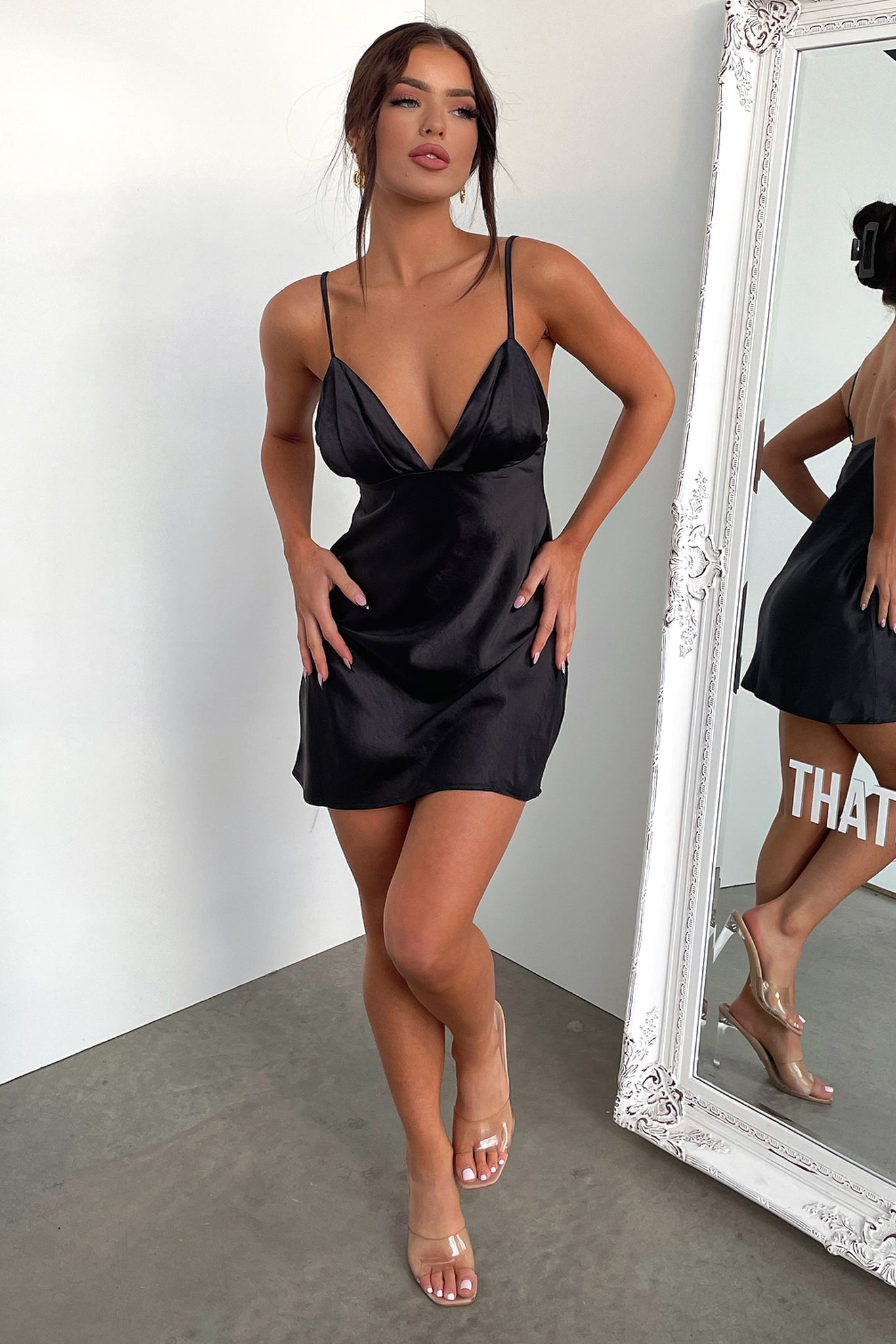 Dixie Dress for Women - Elegant Black Flowy Midi Dress | Perfect for Casual Outings, Date Nights & Summer Parties