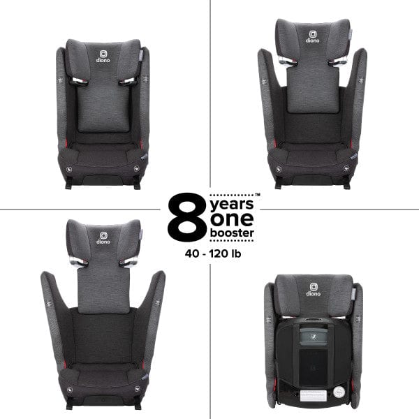 Diono Monterey® 6XT SafePlus™ High Back Booster Car Seat for Kids - Comfortable & Safe Booster Seat for Travel, School & Road Trips