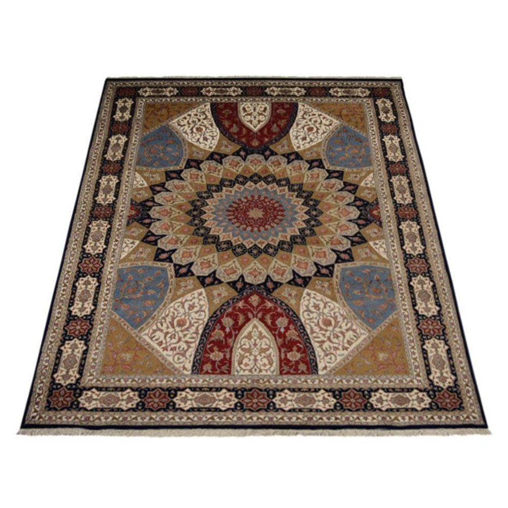 Handmade Prism Hand Knotted Rug - Premium Wool Area Rug for Living Room, Bedroom & Dining Room - Boho Chic Home Decor