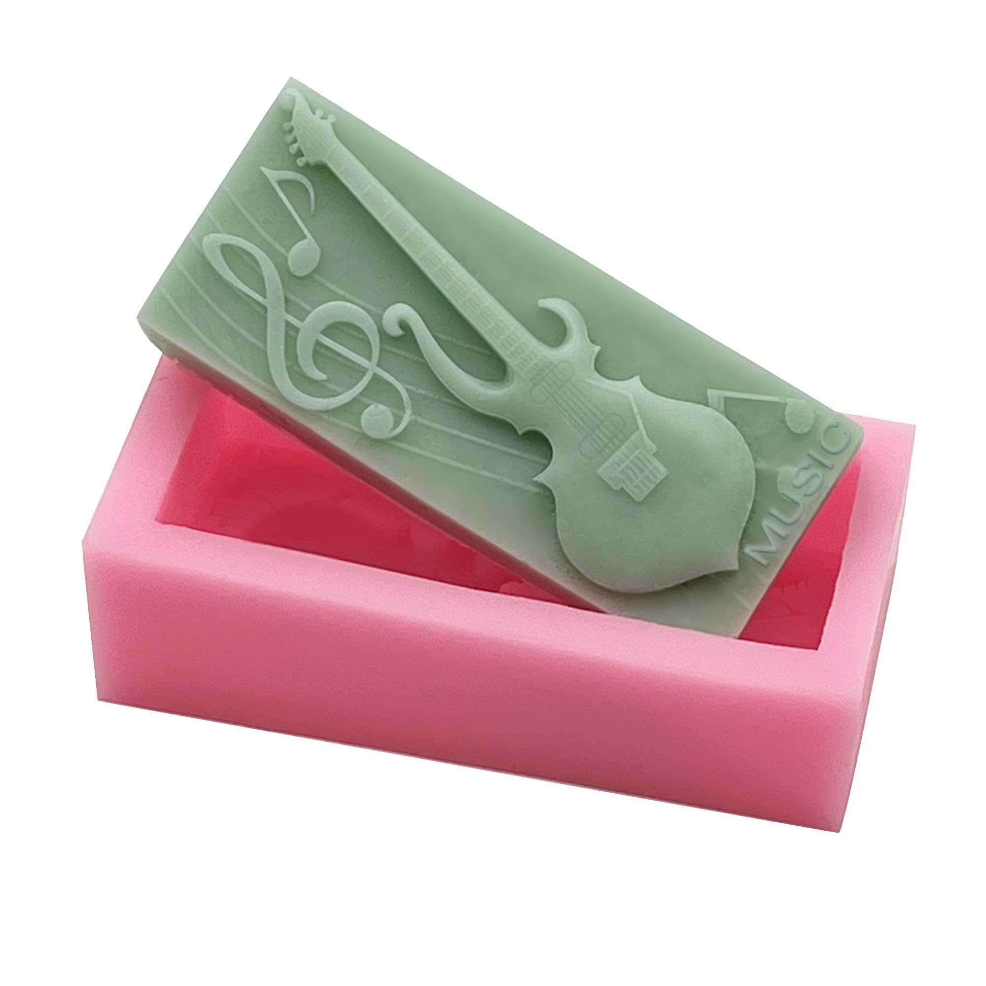 Premium Bass Electric Guitar Silicone Molds for Soap, Candle, Resin & Art Crafts - DIY Home Decor, Gift Making & Creative Projects
