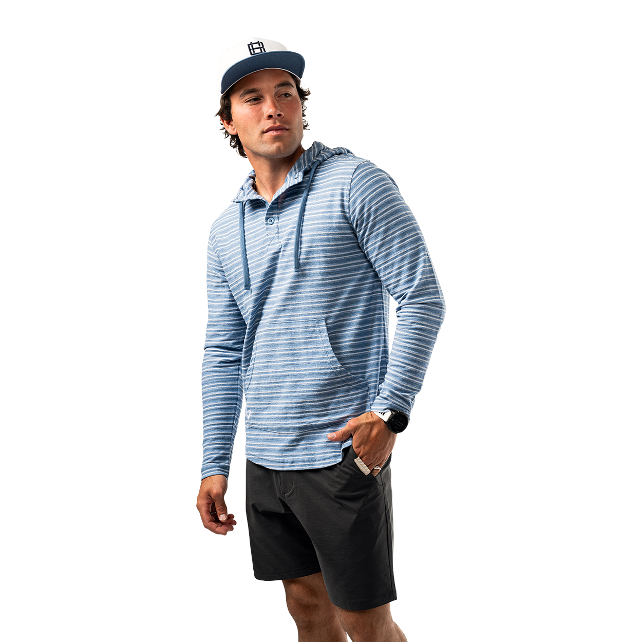 Bauer Beach Club Hoodie - Blue Horizon Senior - Comfortable & Stylish Pullover for Men & Women - Perfect for Casual Wear, Beach Outings & Outdoor Activities