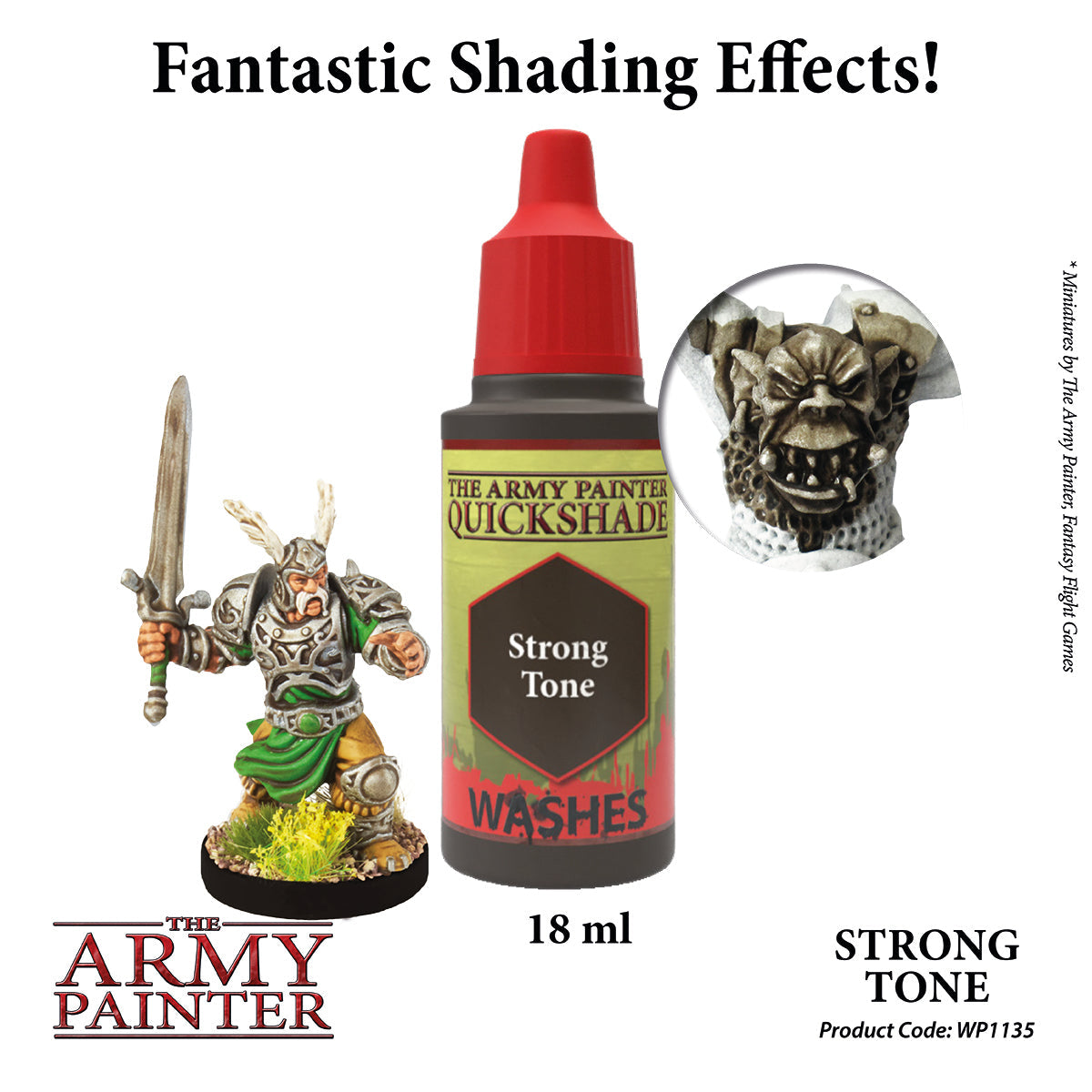 Warpaints Washes: Premium Strong Tone Paint for Miniature Models & Wargaming - Perfect for Tabletop Gaming & DIY Crafts