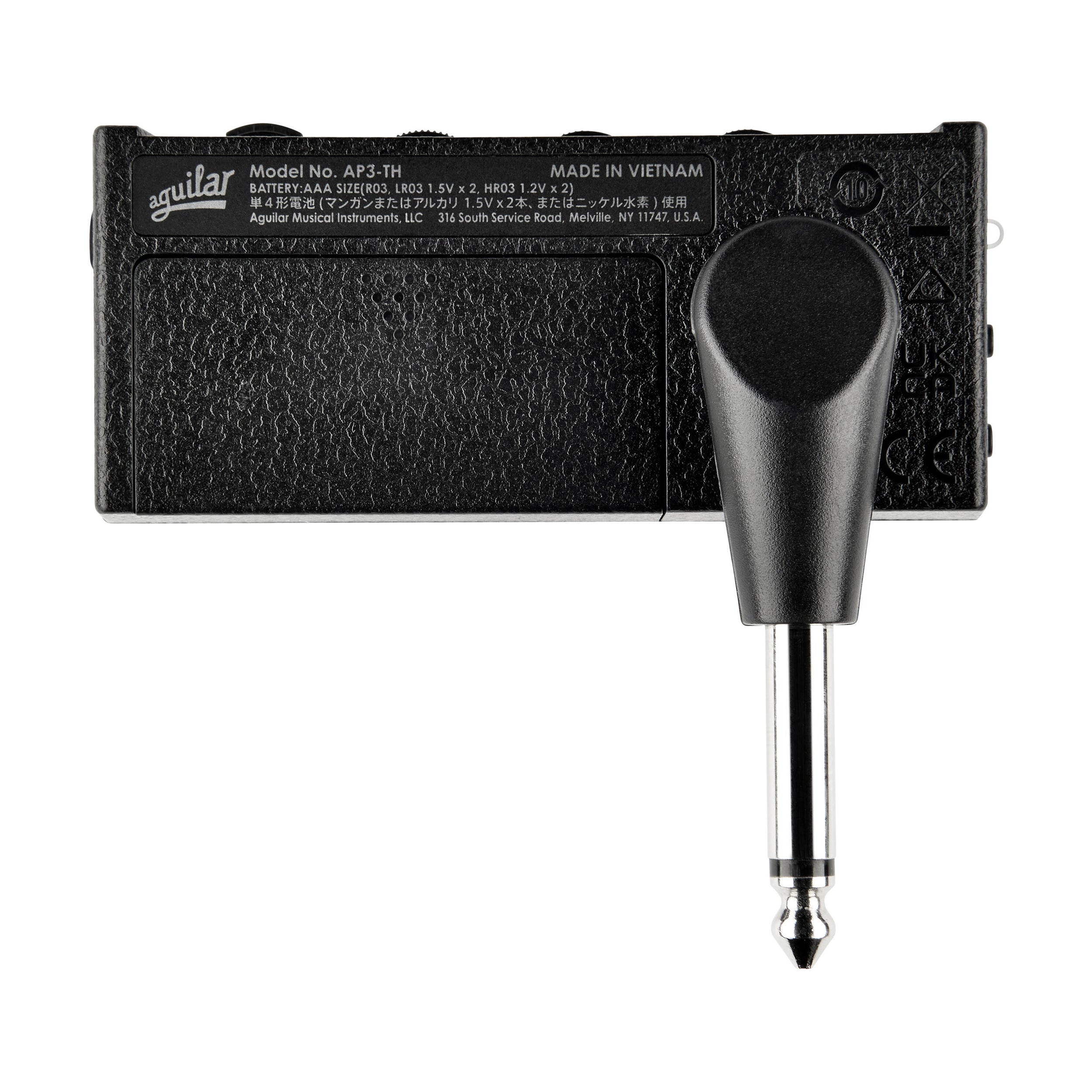 Aguilar amPlug 3 Tone Hammer Bass Guitar Headphone Amplifier - Portable Practice Amp for Bass Players | Perfect for Home, Studio & Silent Rehearsal