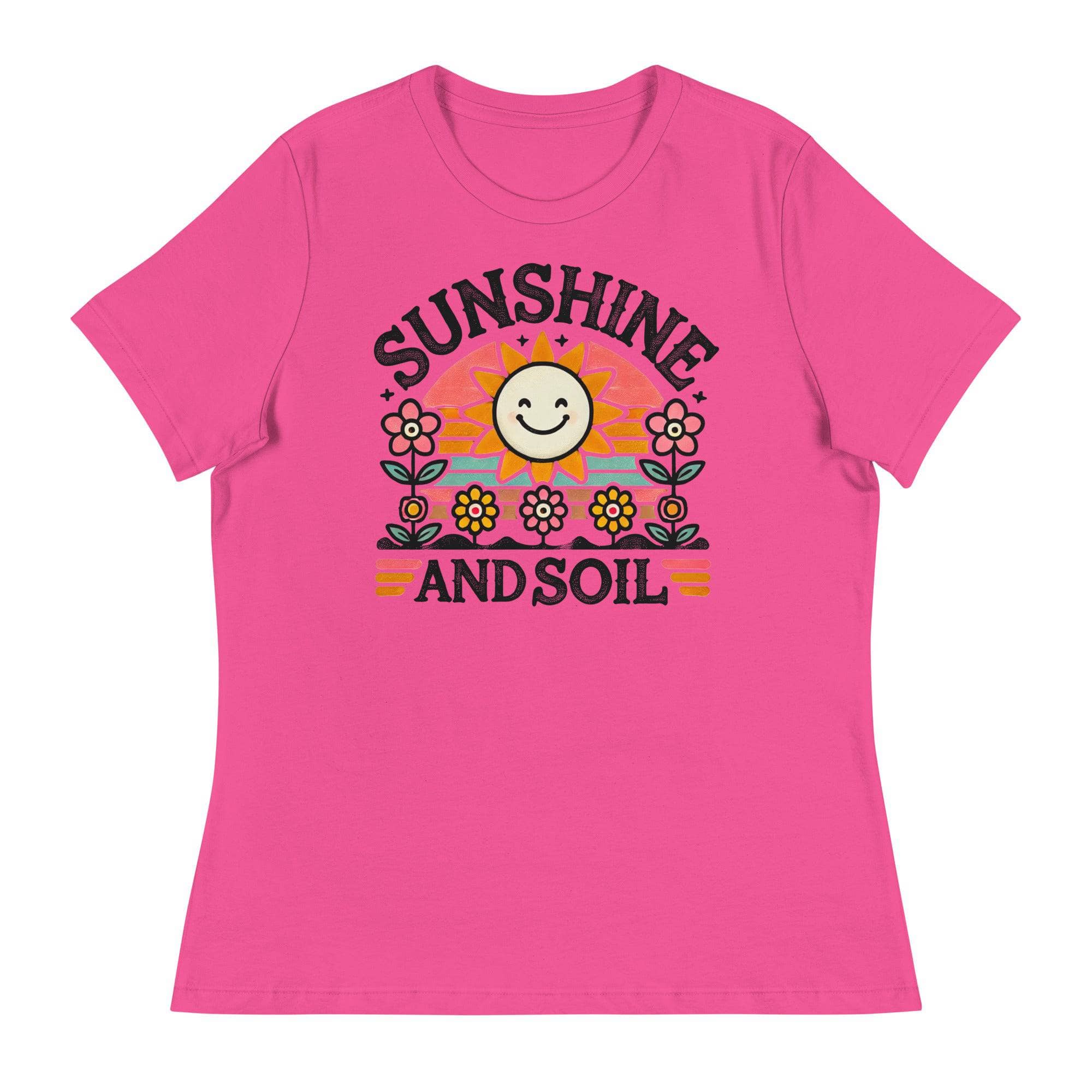 Sunshine and Soil Graphic T-Shirt - Comfortable Cotton Tee for Men & Women - Perfect for Outdoor Adventures, Gardening, and Casual Wear