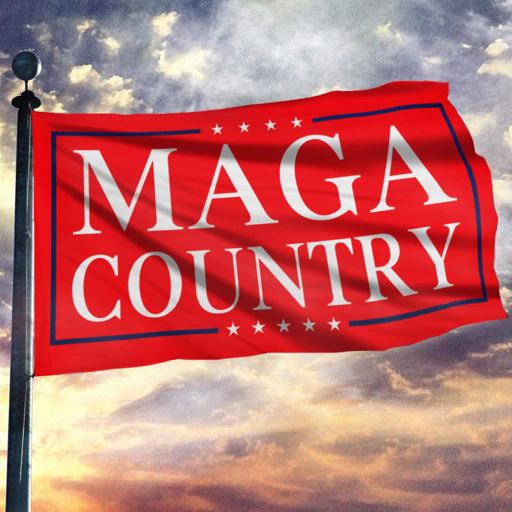 Ultra MAGA Flag 4x6 FT - Double Sided Outdoor Trump 2024 Flag with Brass Grommets - Red Make America Great Again Banner for Yard, Rallies & Patriotic Events - Heavy Duty Nylon for All Weather