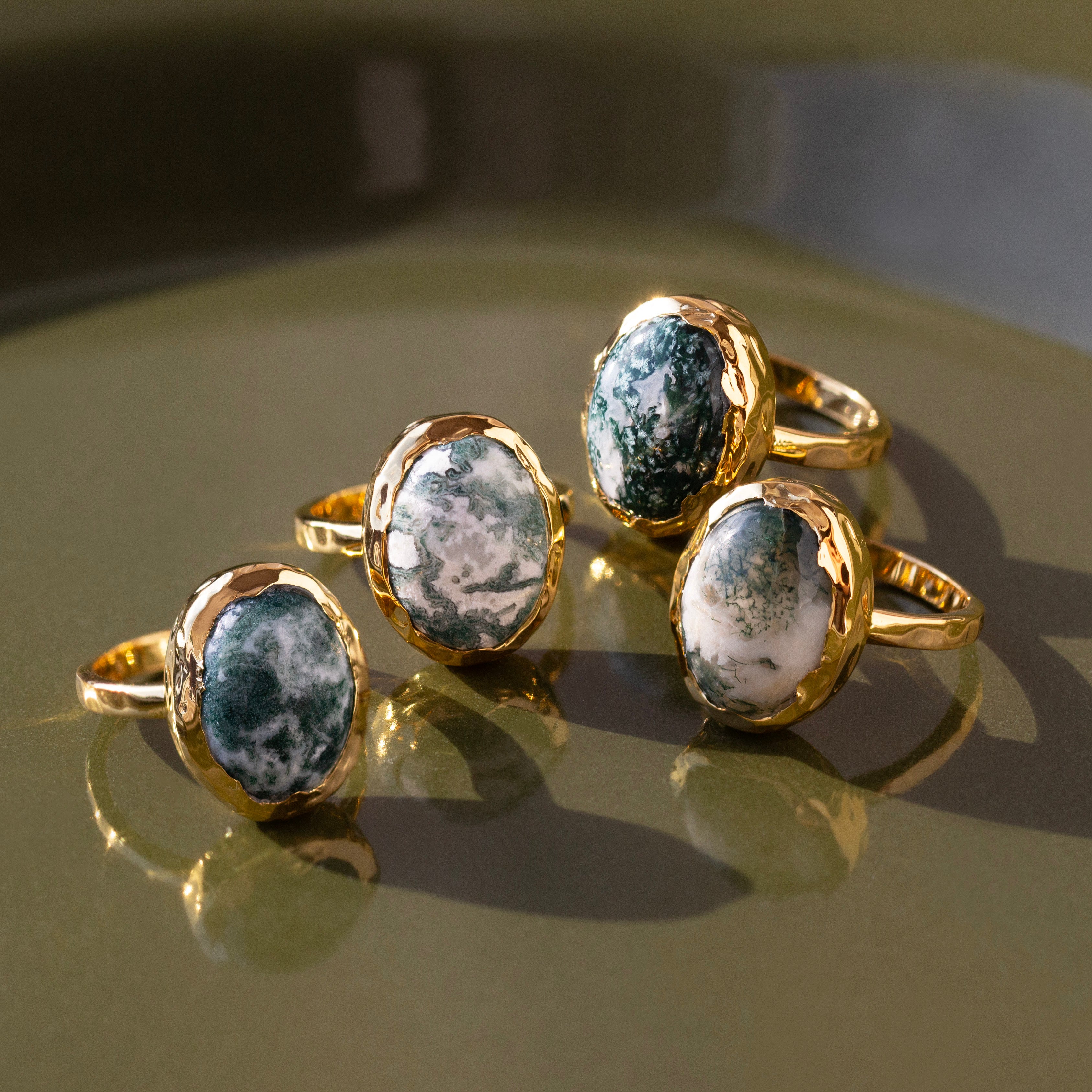 Molten Organic Snowflake Jade Ring - Handmade Sterling Silver Jewelry for Women - Perfect for Boho Style, Gift Giving & Everyday Wear