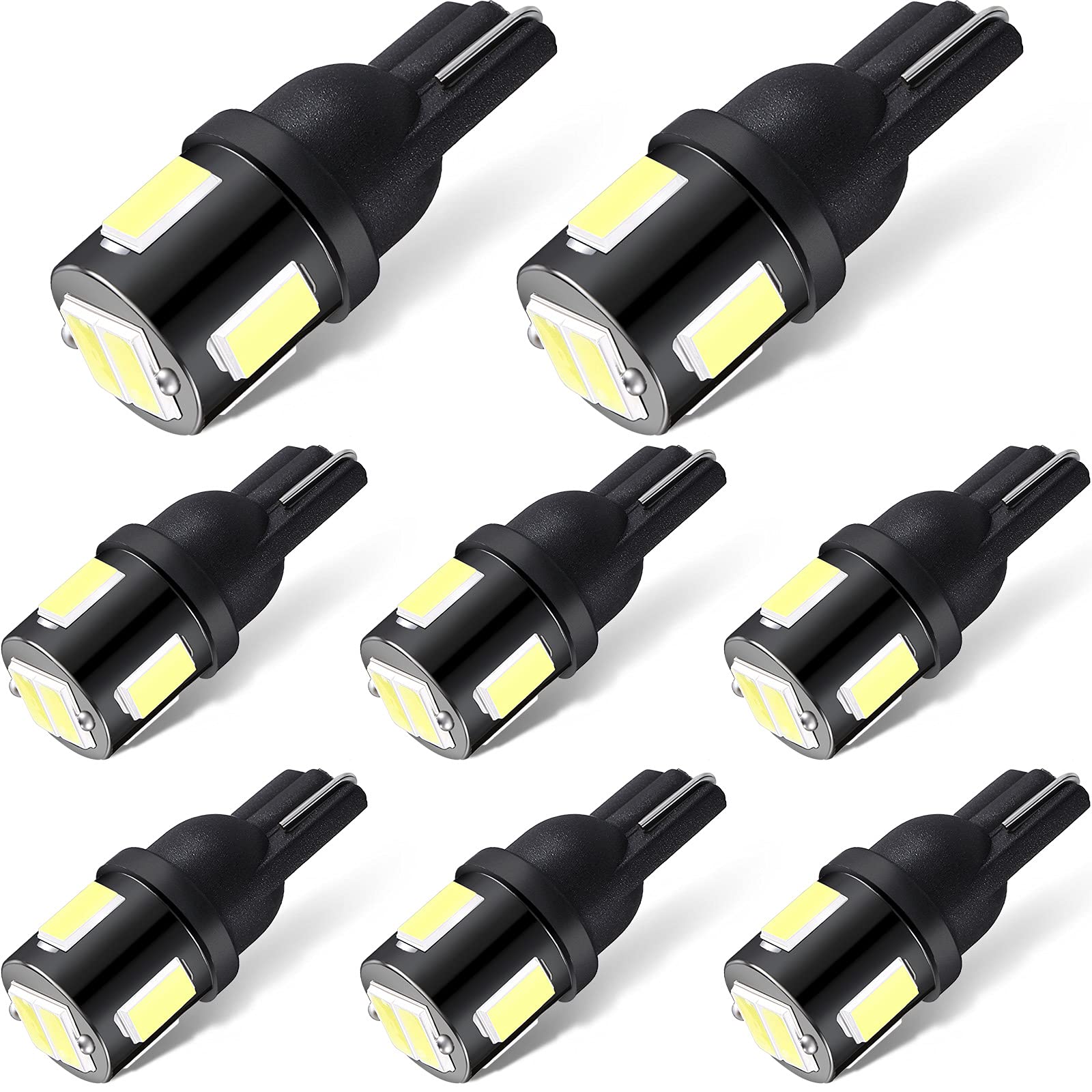 Honoson 906 LED Bulbs 5630 LED T10 Wedge Base - 12V White Marine Boat Light Bulb Replacement for Kayak, Sailboat, Pontoon - All-Round Mast Anchor Navigation Lights (Perfect for Night Boating & Water Safety)