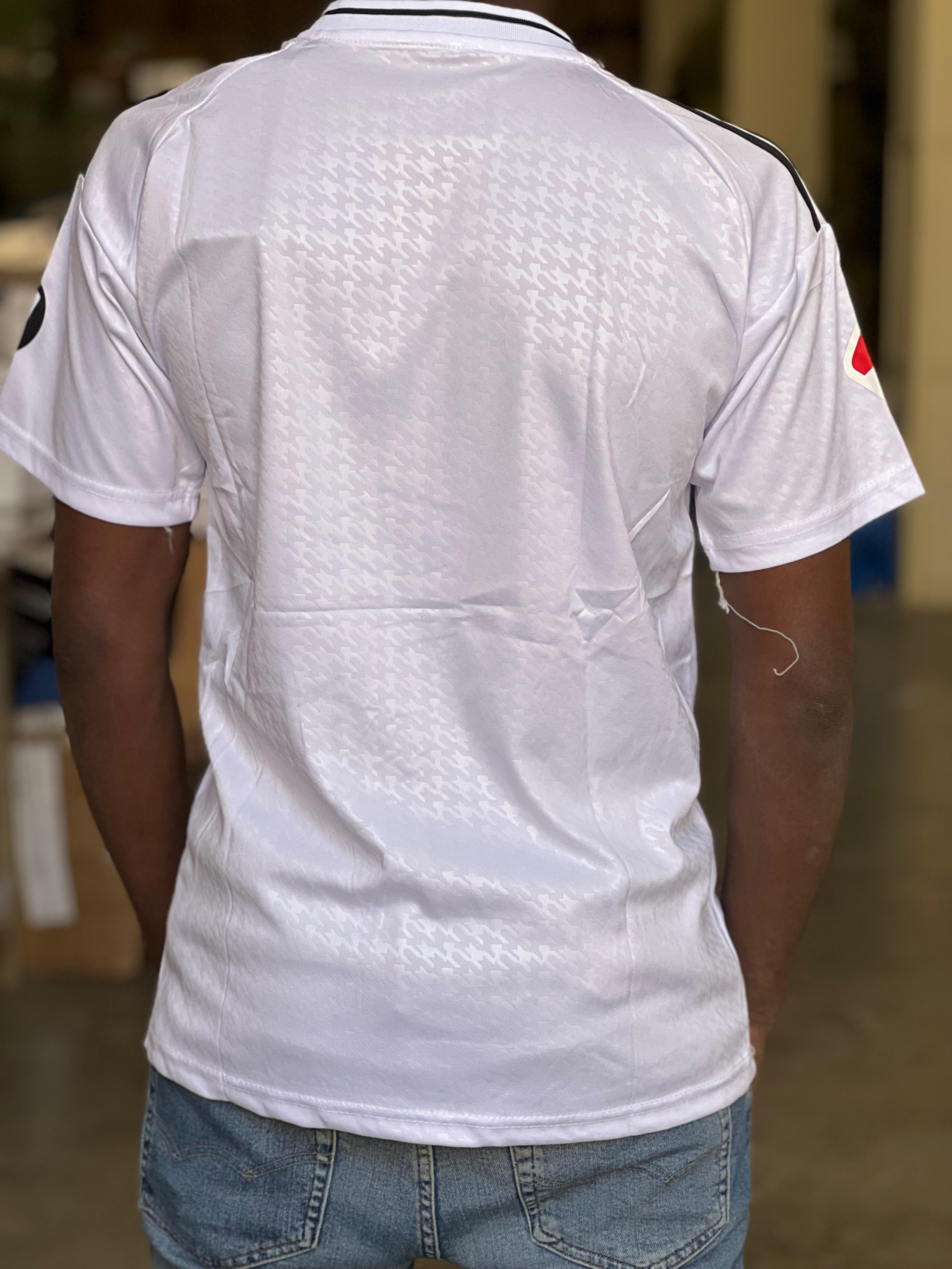 Official Real Madrid Home Jersey 2023-2024 - Authentic Fan Version Soccer Shirt for Men & Women - Perfect for Match Day, Training, and Football Fan Gifts