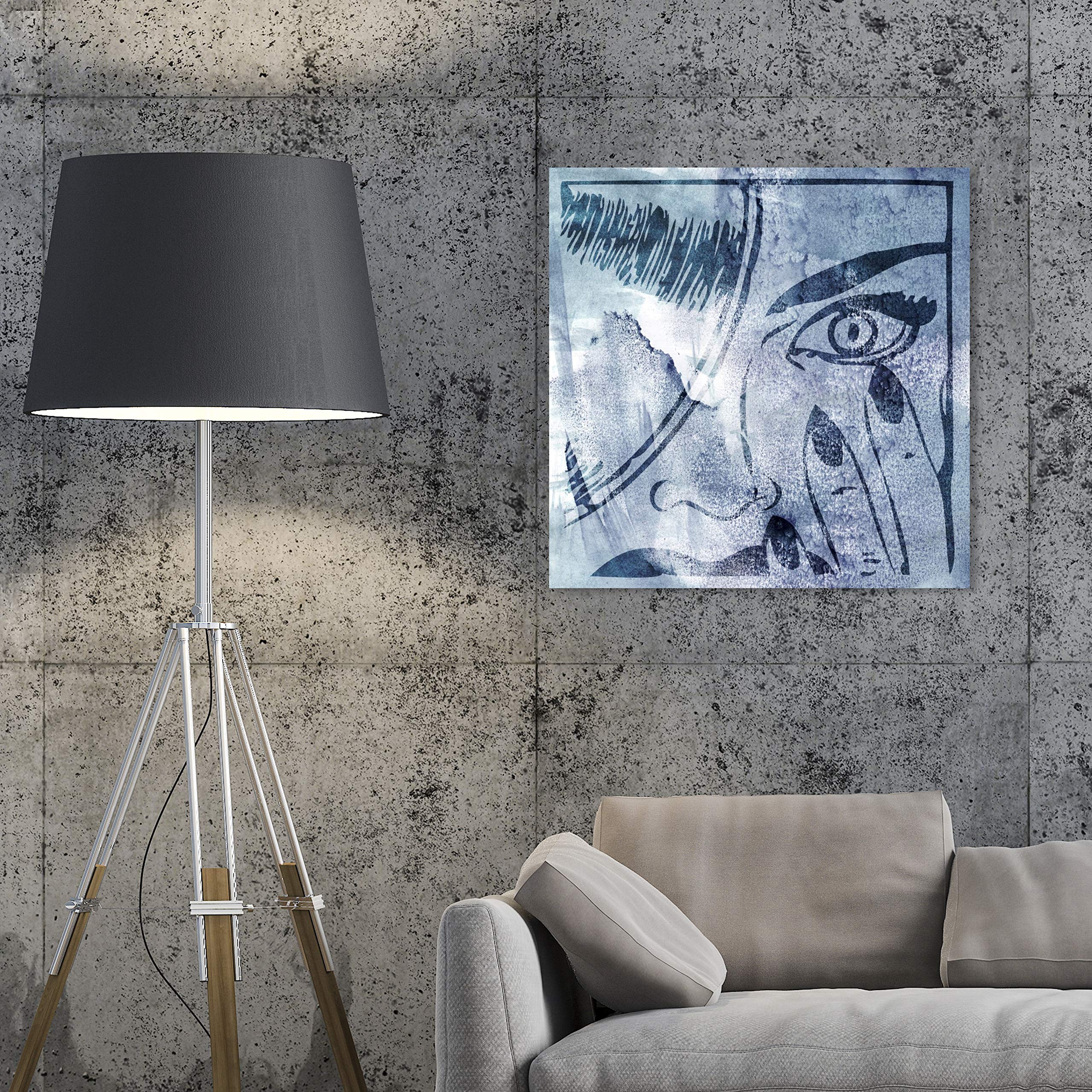 Revenge Fashion & Glam Wall Art Canvas Print by Oliver Gal Artist Co. - 24x24 Inches Blue Home Decor for Living Room, Bedroom & Office