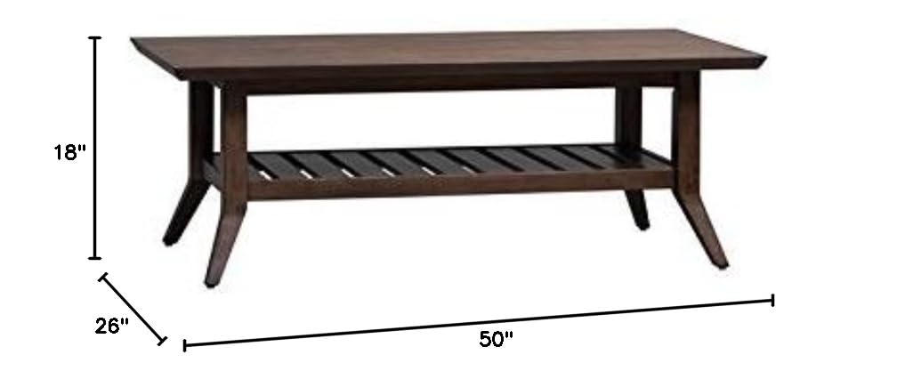 Liberty Furniture Ventura BLVD Rectangular Coffee Table - Modern Living Room Centerpiece for Home Decor & Entertainment Spaces