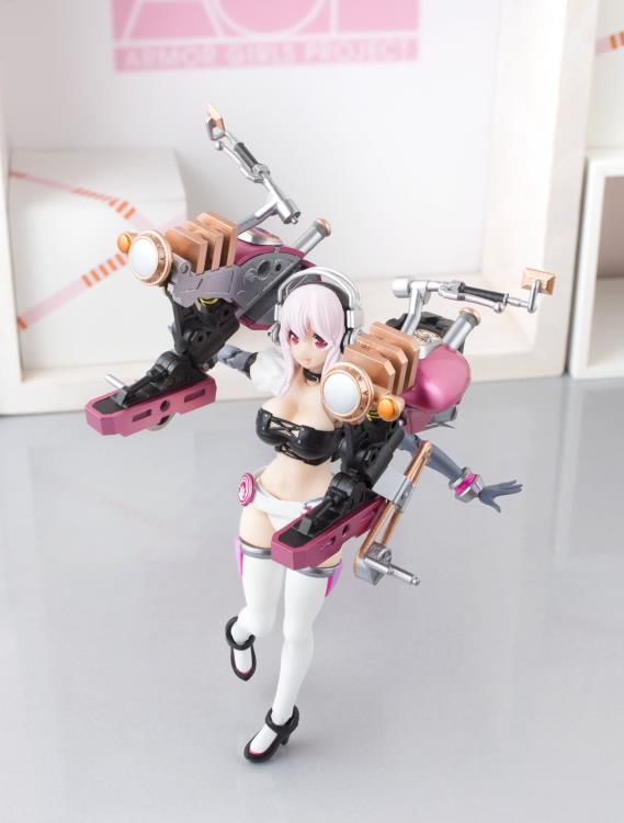 Bandai Armor Girls Project AGP Super Sonico with Super Bike Robo Nitro Action Figure - Anime Collectible for Display & Play | Perfect for Fans, Gifts, and Cosplay Scenes