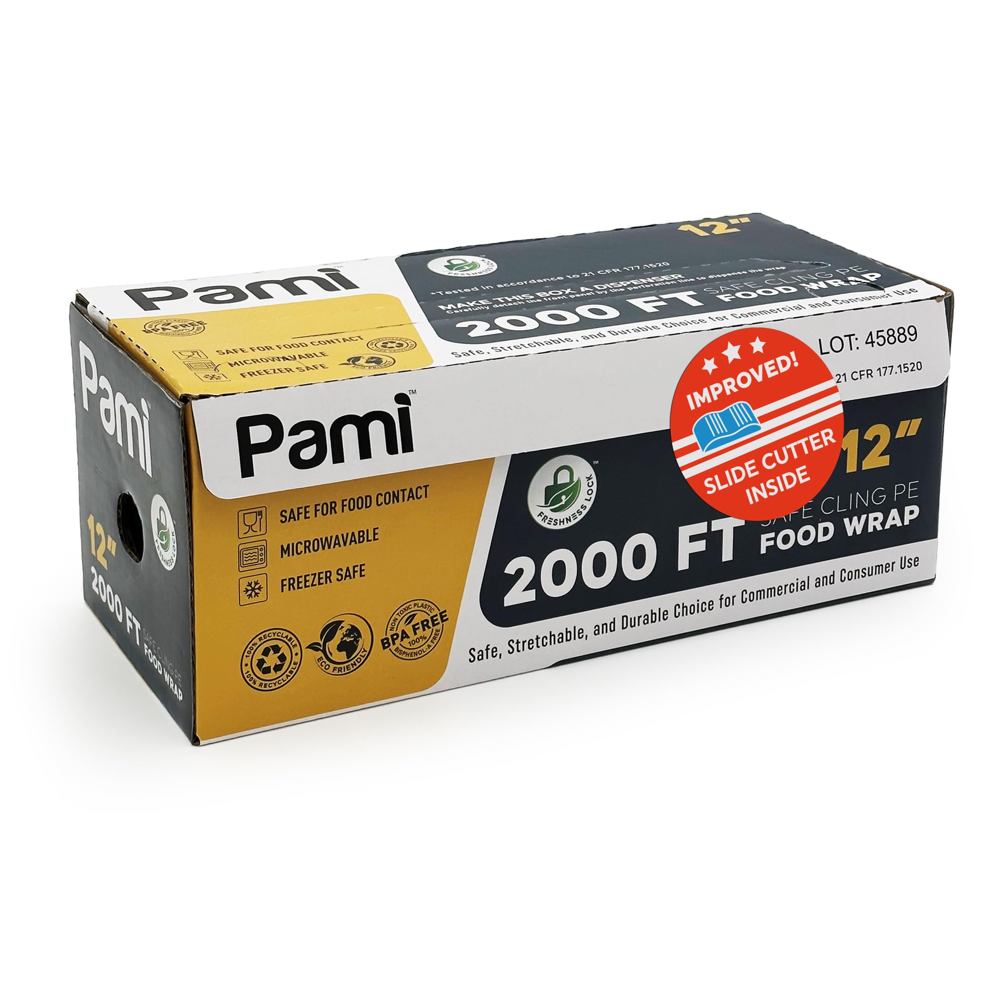 PAMI BPA-Free Clear Plastic Food Wrap - 12